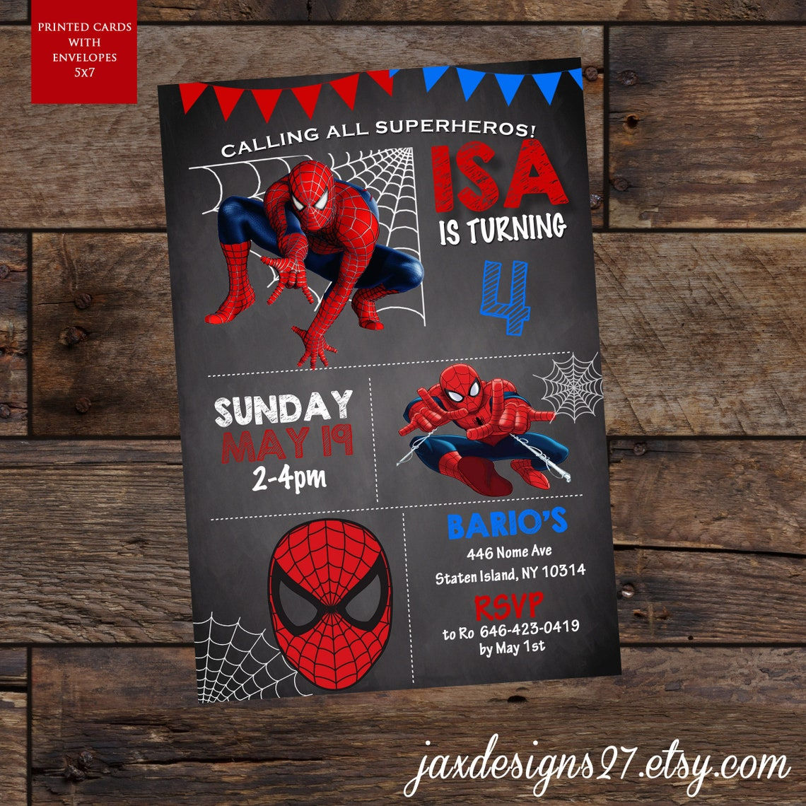 Wallpaper #JxVKNpMB-CQNECa20icS3 Spider Man Birthday Cards Spiderman Kids Birthday Birthday Etsy