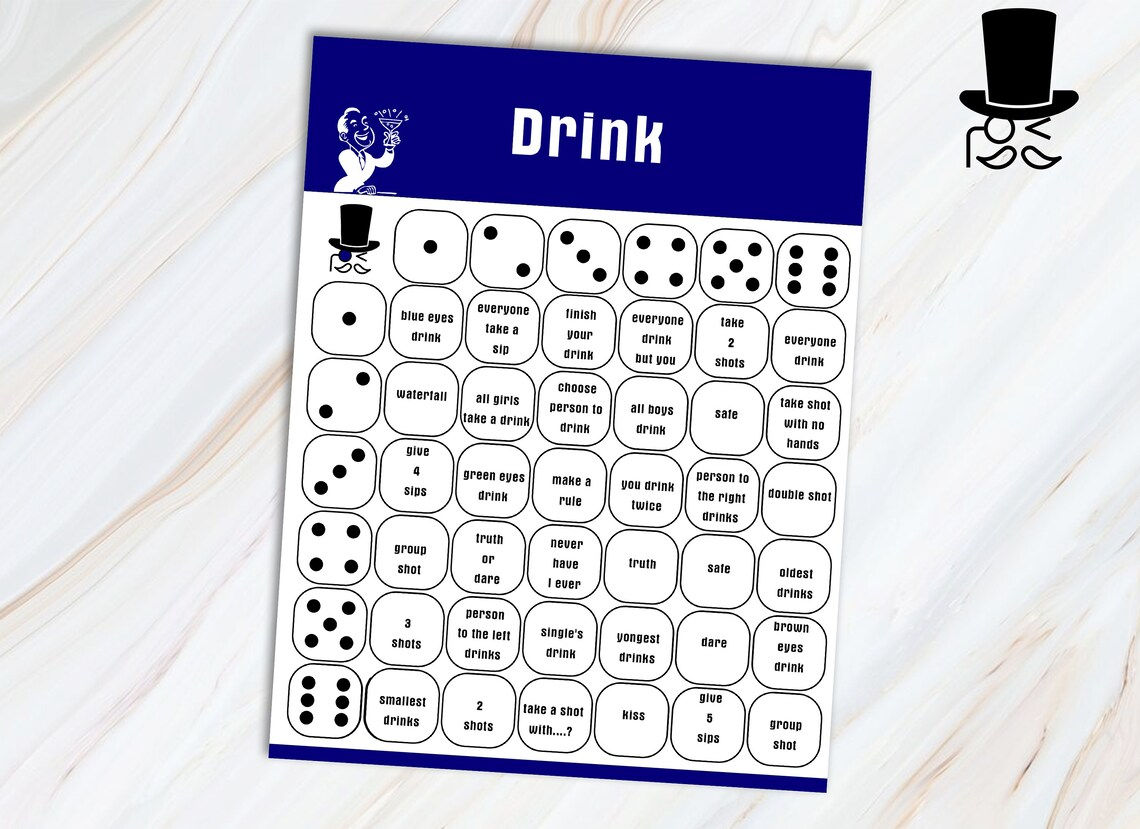 Wallpaper #g2zNKZMBMyCOpUSXDRRd12 Drunk Dice Drinking Games for Adults Alcohol Game Etsy