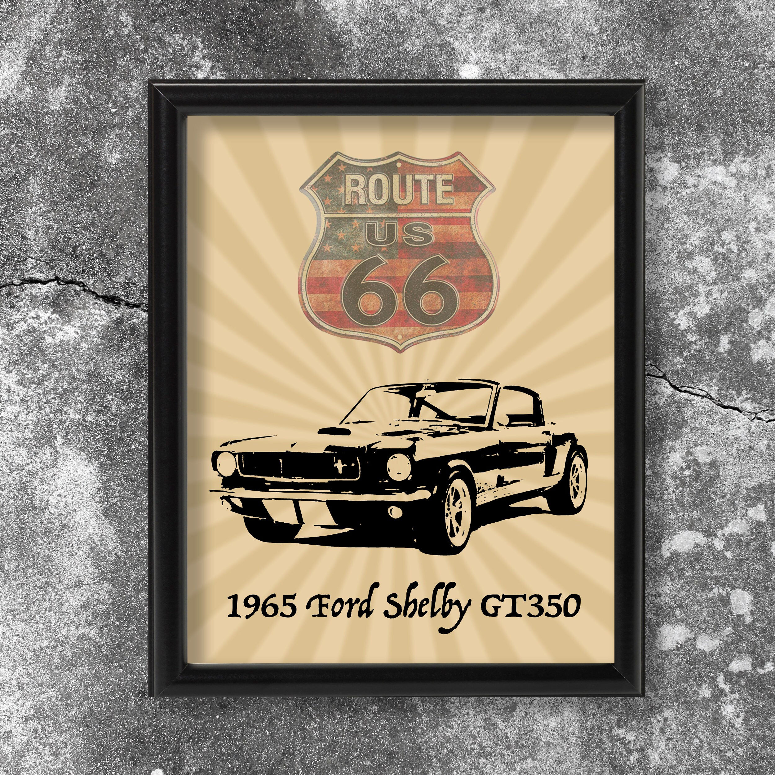 Wallpaper #1hnEN48BtGB6xQ78SaZQ6 Vintage American Muscle Car Poster Print Shelby GT350 with Etsy