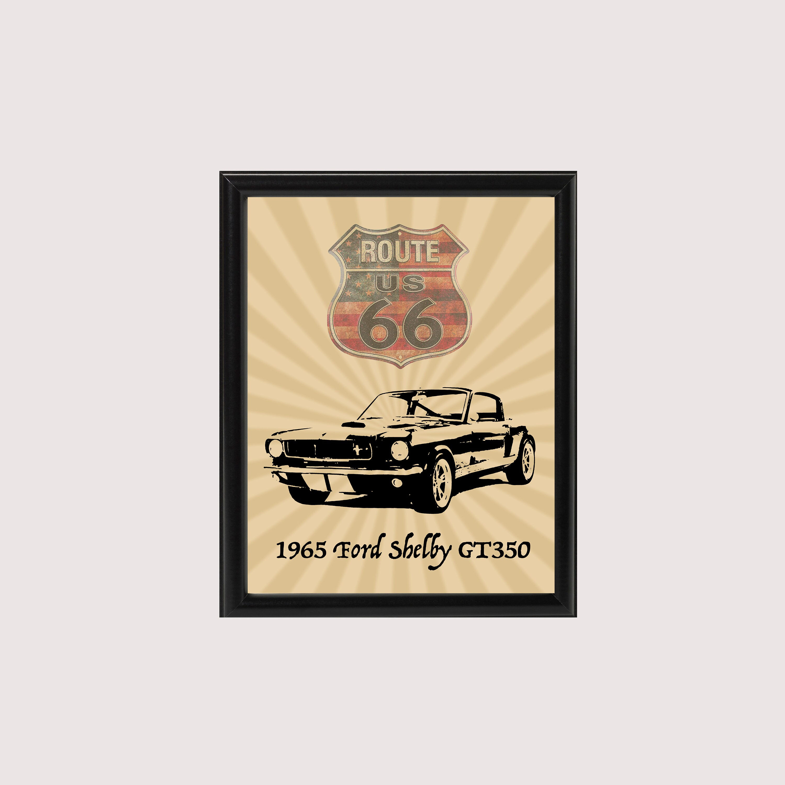 Wallpaper #1hnEN48BtGB6xQ78SaZQ46 Vintage American Muscle Car Poster Print Shelby GT350 with Etsy