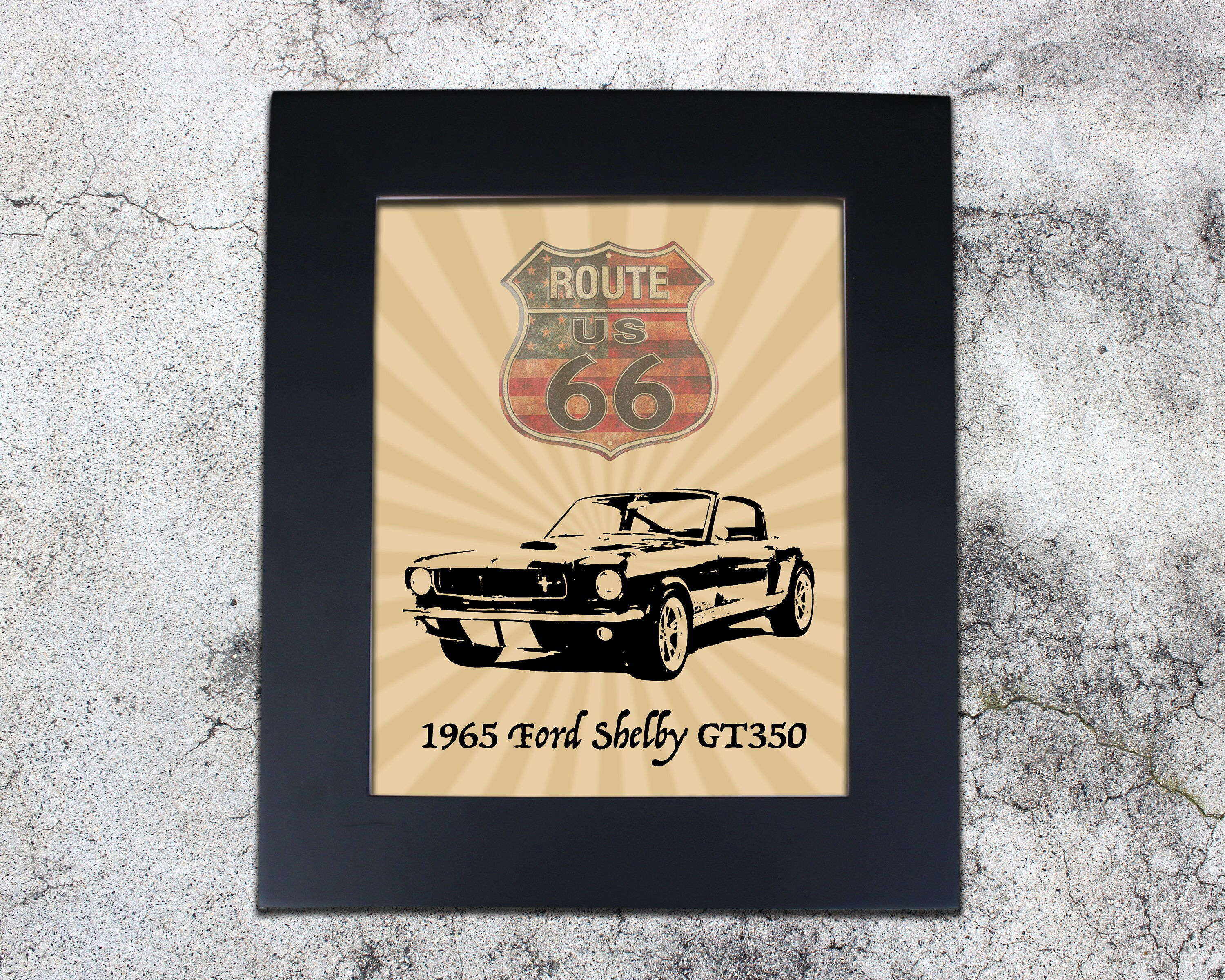 Wallpaper #1hnEN48BtGB6xQ78SaZQ57 Vintage American Muscle Car Poster Print Shelby GT350 with Etsy