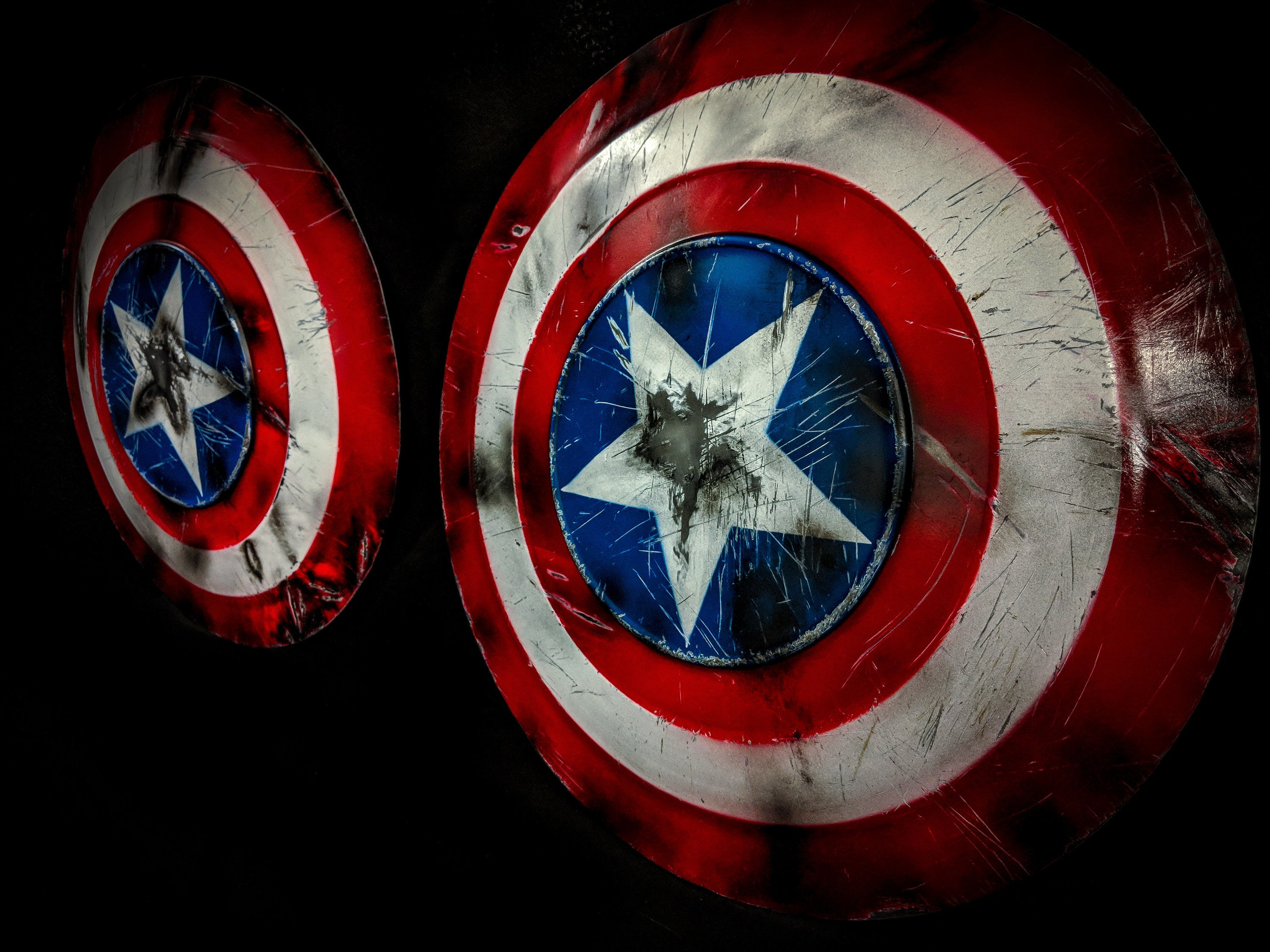 Wallpaper #jWf8CZMBSpphPi3-BdKn6 Captain America Battle Damaged Shield Etsy