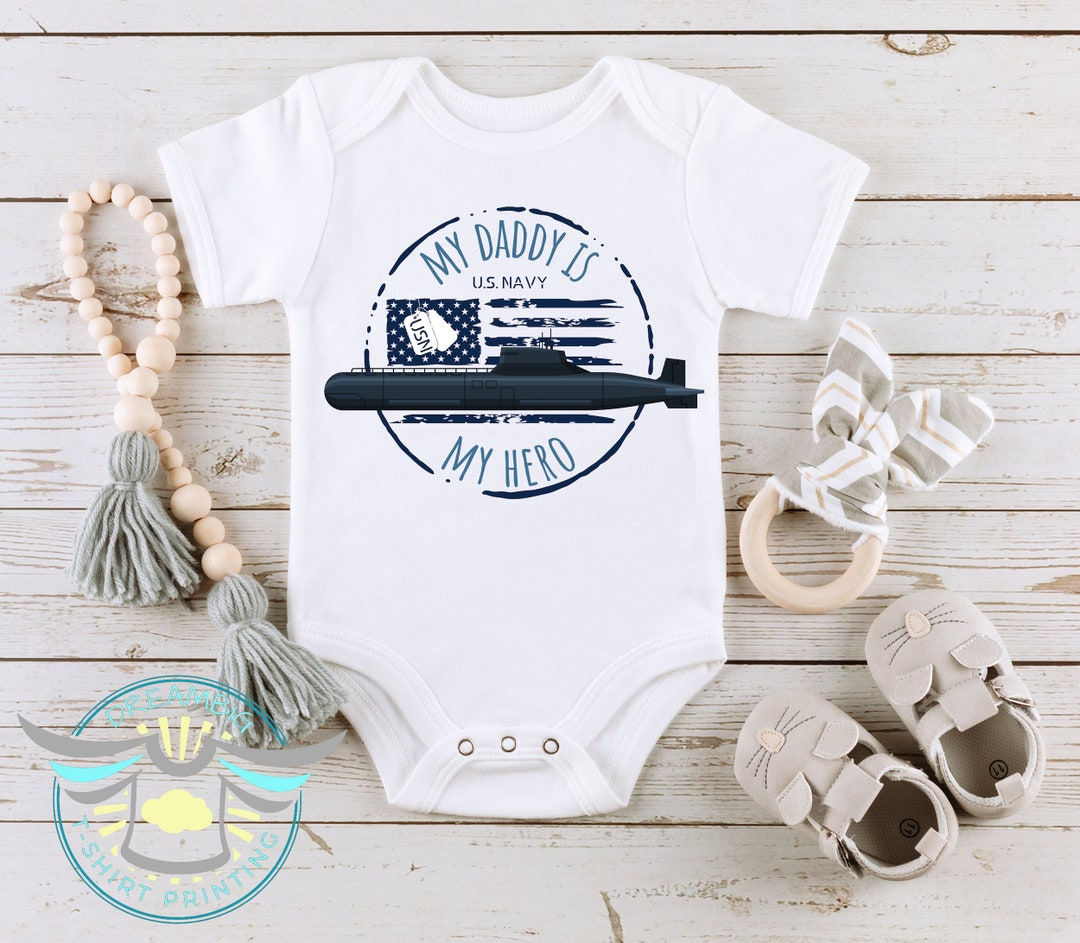 Wallpaper #OGdH-JIBSpphPi3-nIkz293 Daddy is My Hero Onesie Daddys Boy Us Navy Submarine Etsy