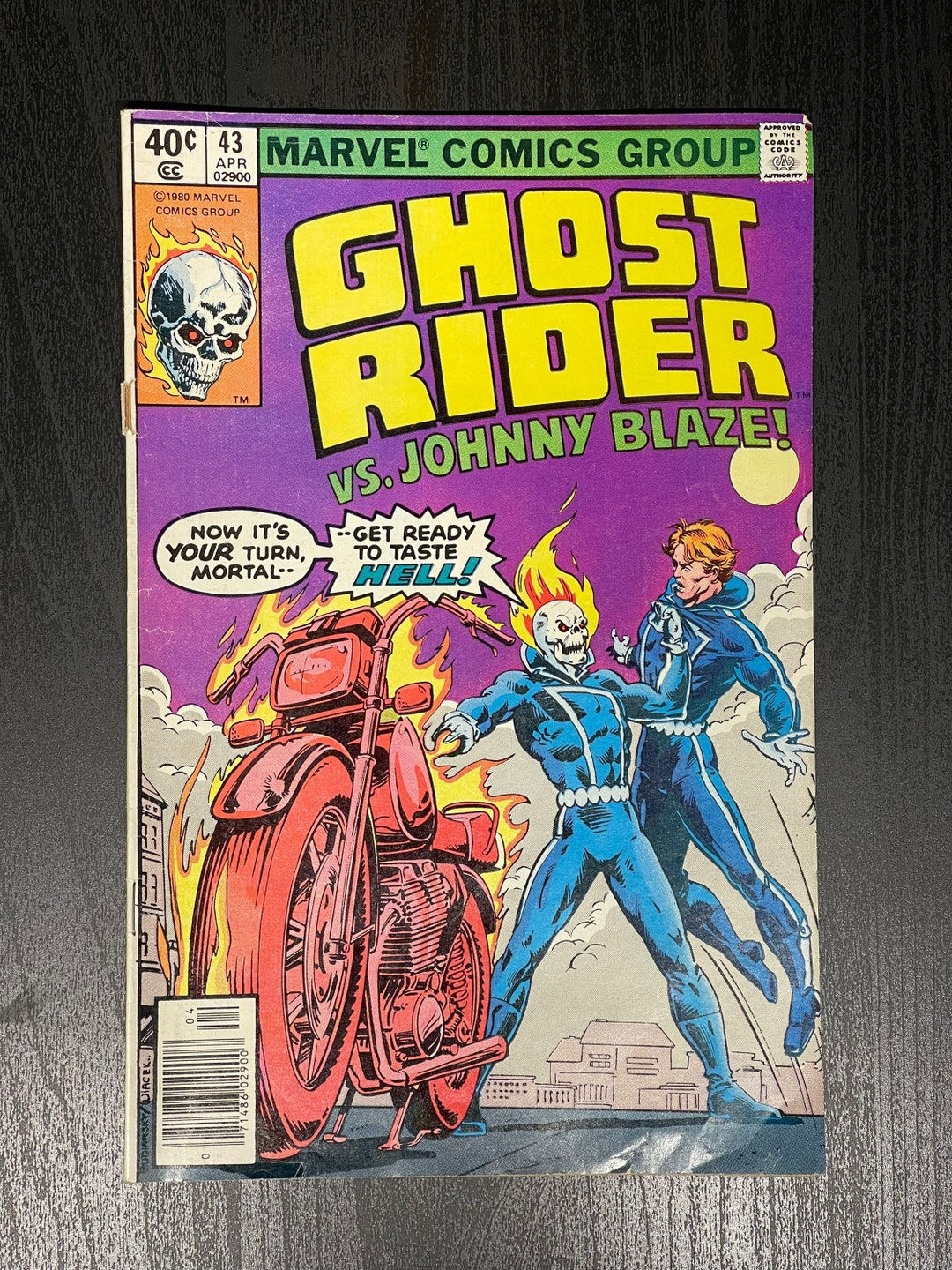 Wallpaper #4_QTOpMBKFX8bn3r23cf310 Vintage Marvel Ghost Rider vs Johnny Blaze Vol 1 No 43 April Etsy