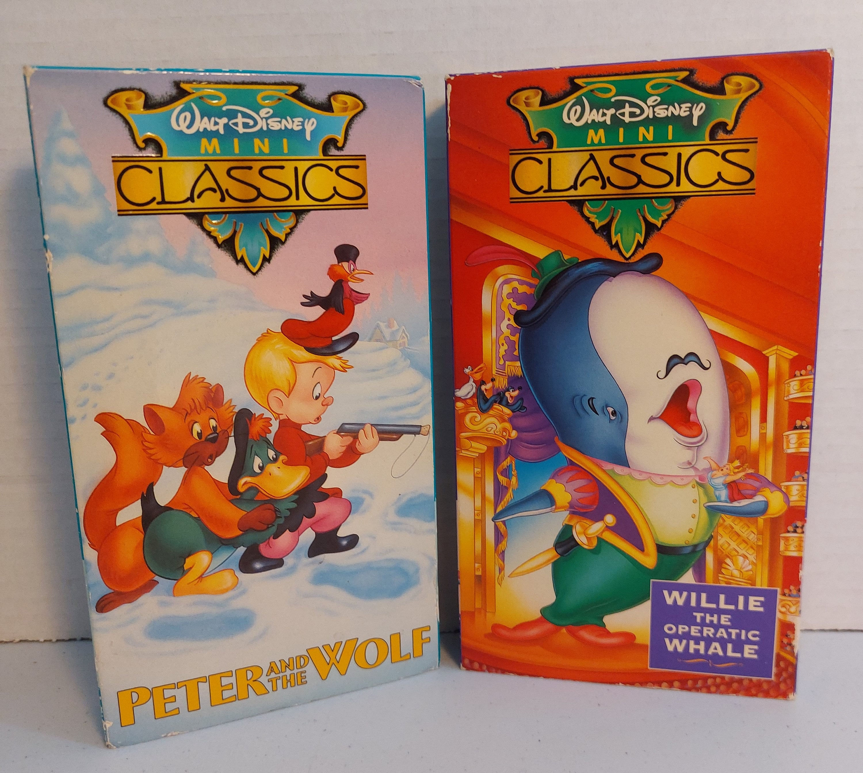 Wallpaper #v7hw2pIBJvJKYCmEjfFq399 Vintage Retro Walt Disney Mini Classics Peter and the Wolf Vhs Works