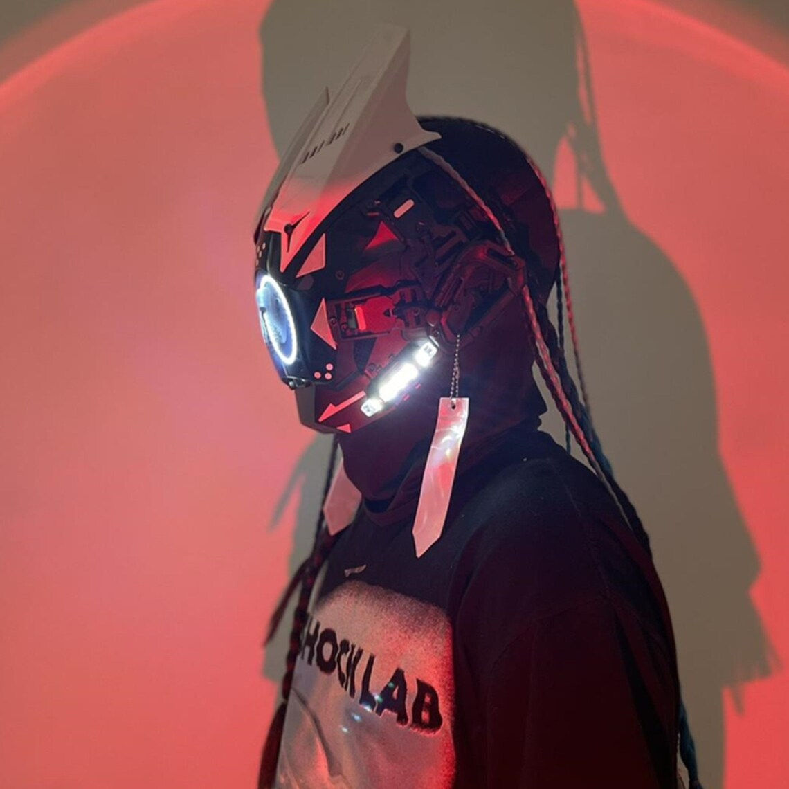 Wallpaper #XX2Y844Bnwiau_P6jw1w8 Cyberpunk Mask with Dreadlocks Cyber Cos Mask Cyberpunk Mask Etsy