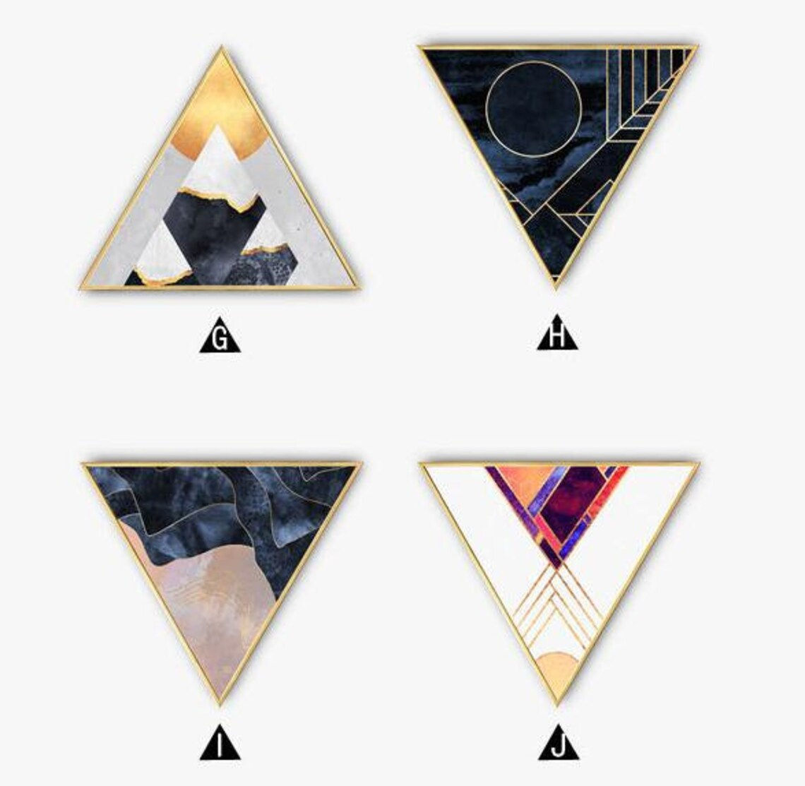 Wallpaper #6mcM8ZIBSpphPi3-jmn831 Black Abstract Triangle Canvas Print Photo Wall Art Home Wall Etsy