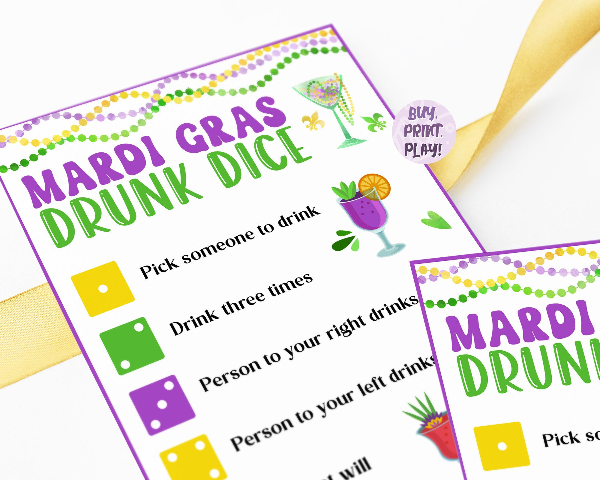 Wallpaper #g2zNKZMBMyCOpUSXDRRd66 Mardi Gras Drunk Dice Drinking Games for Adults New Etsy