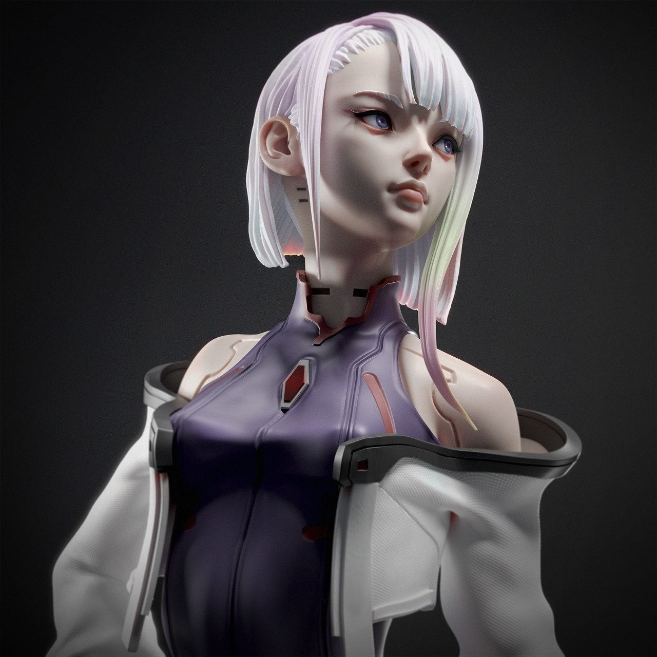 Wallpaper #gm0GaZcBycdYOYFTTnDM16 Lucy Cyberpunk Edgerunners Collectible Resin Miniature Etsy
