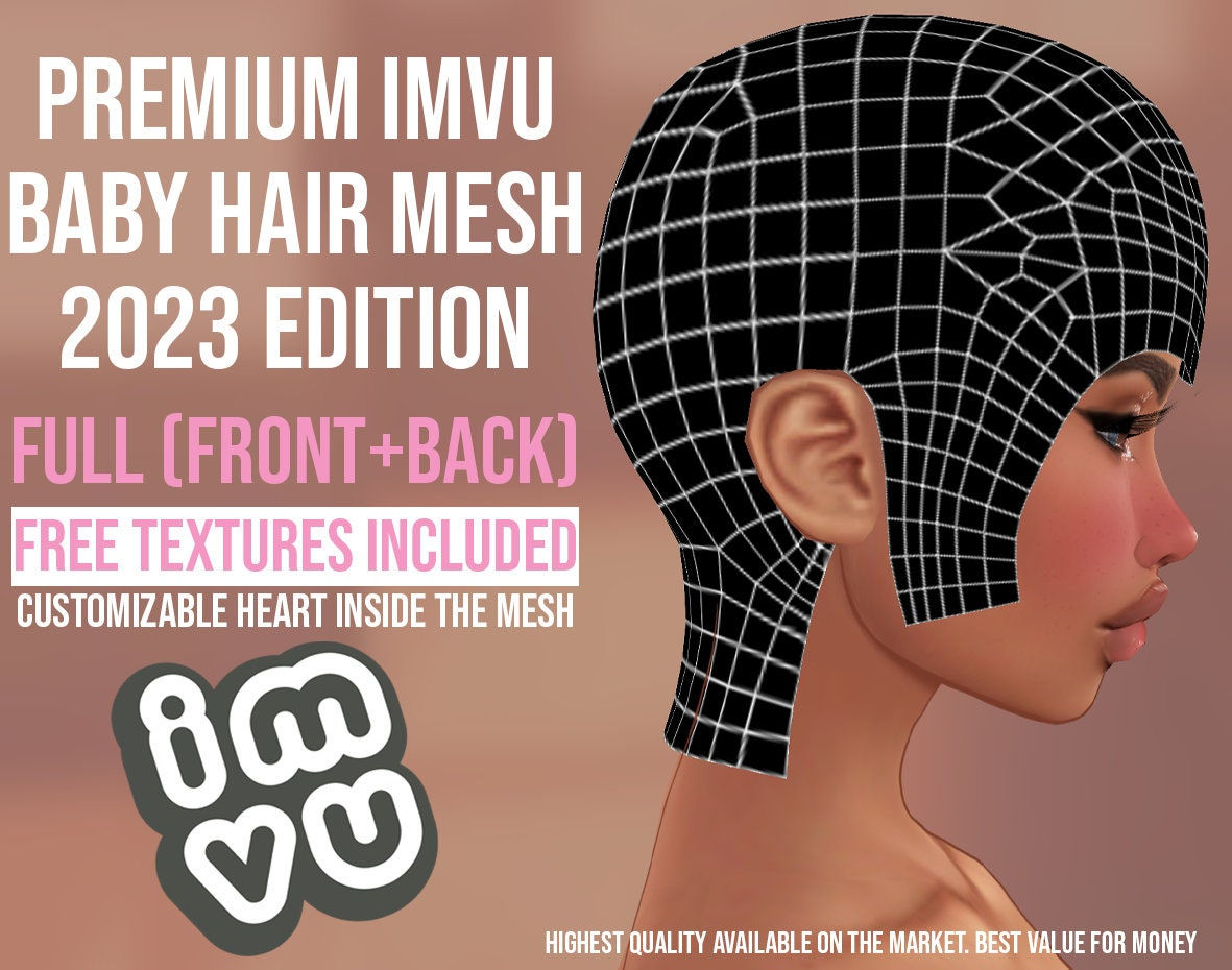 Wallpaper #wnfOJZMB-pgBXx60tp_N396 2023 Imvu Baby Hair Mesh Full 2 Kostenlose Texturen Etsyde