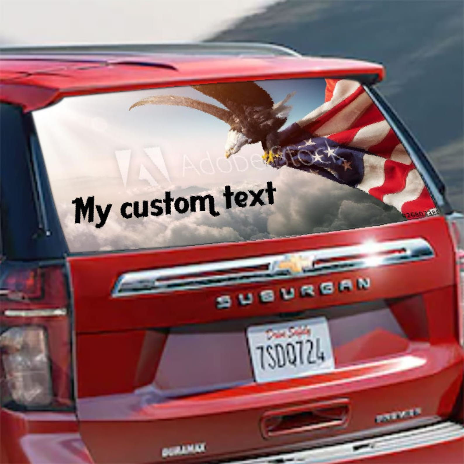 Wallpaper #dc4bd Custom Decal with Your Text Rear Window Decal Car Sticker Etsy
