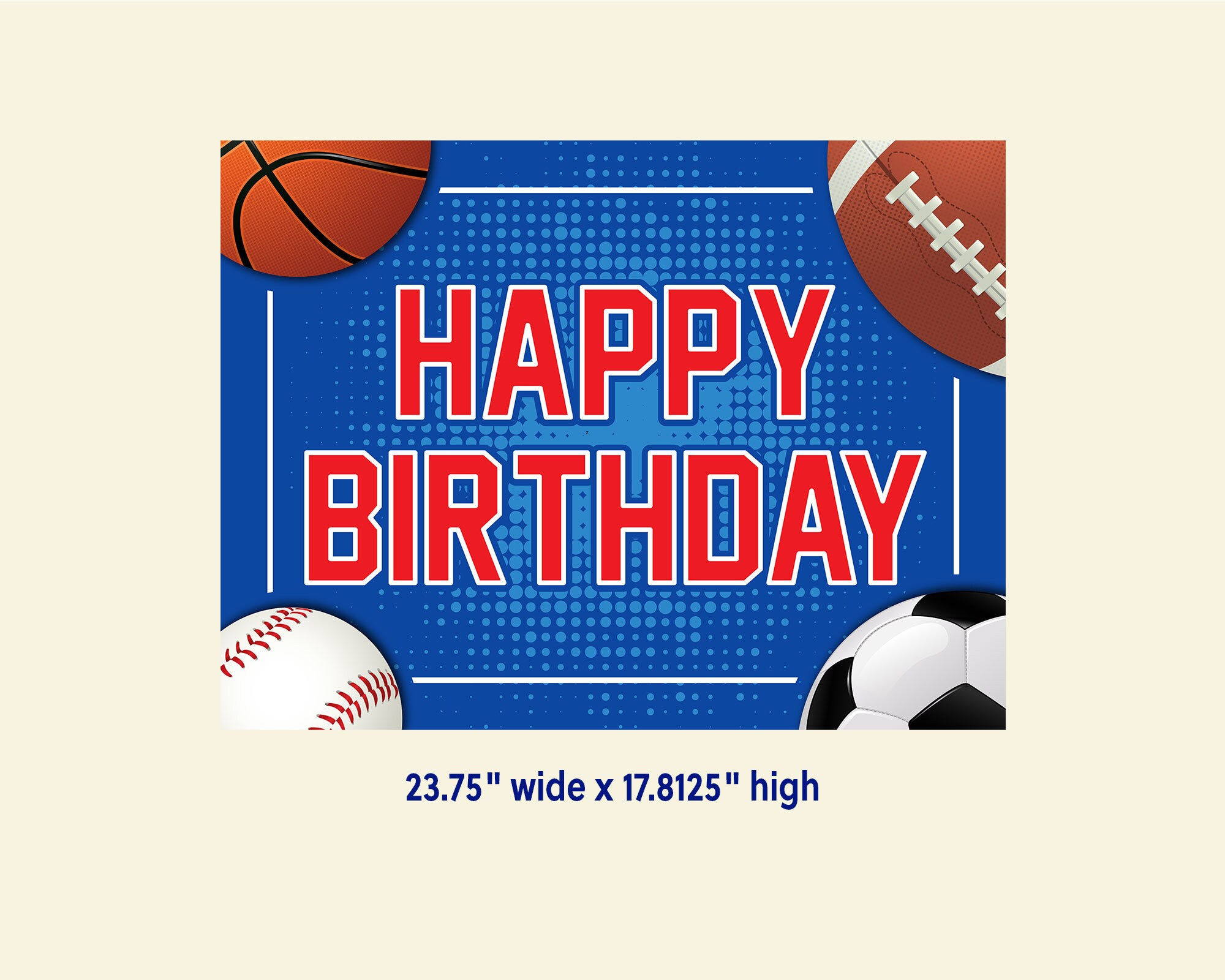 Wallpaper #4ceee Sports Theme Happy Birthday Set