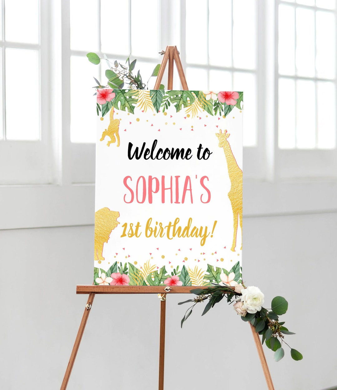 Wallpaper #PDHeNZMB5zzyi_yYylio13 Editable 1st Birthday Party Welcome Sign Template Printable Etsy