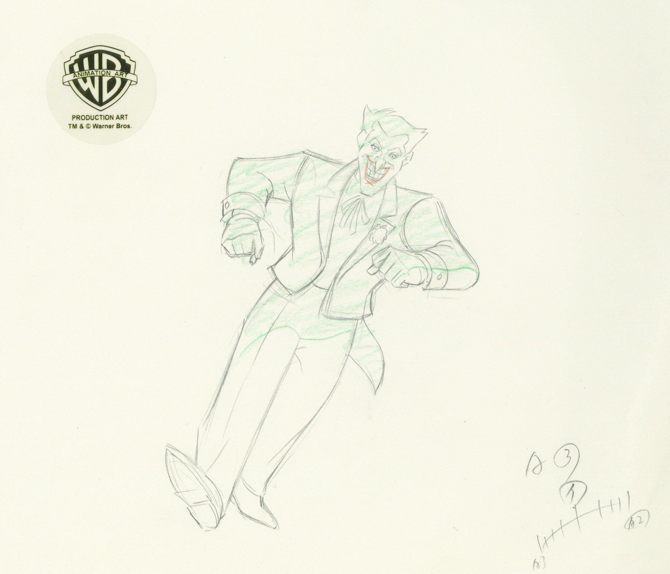 Wallpaper #eQMJY5MBpyOg8YnEBtSJ93 Batman the Animated Series Original Production Drawing Joker Etsy