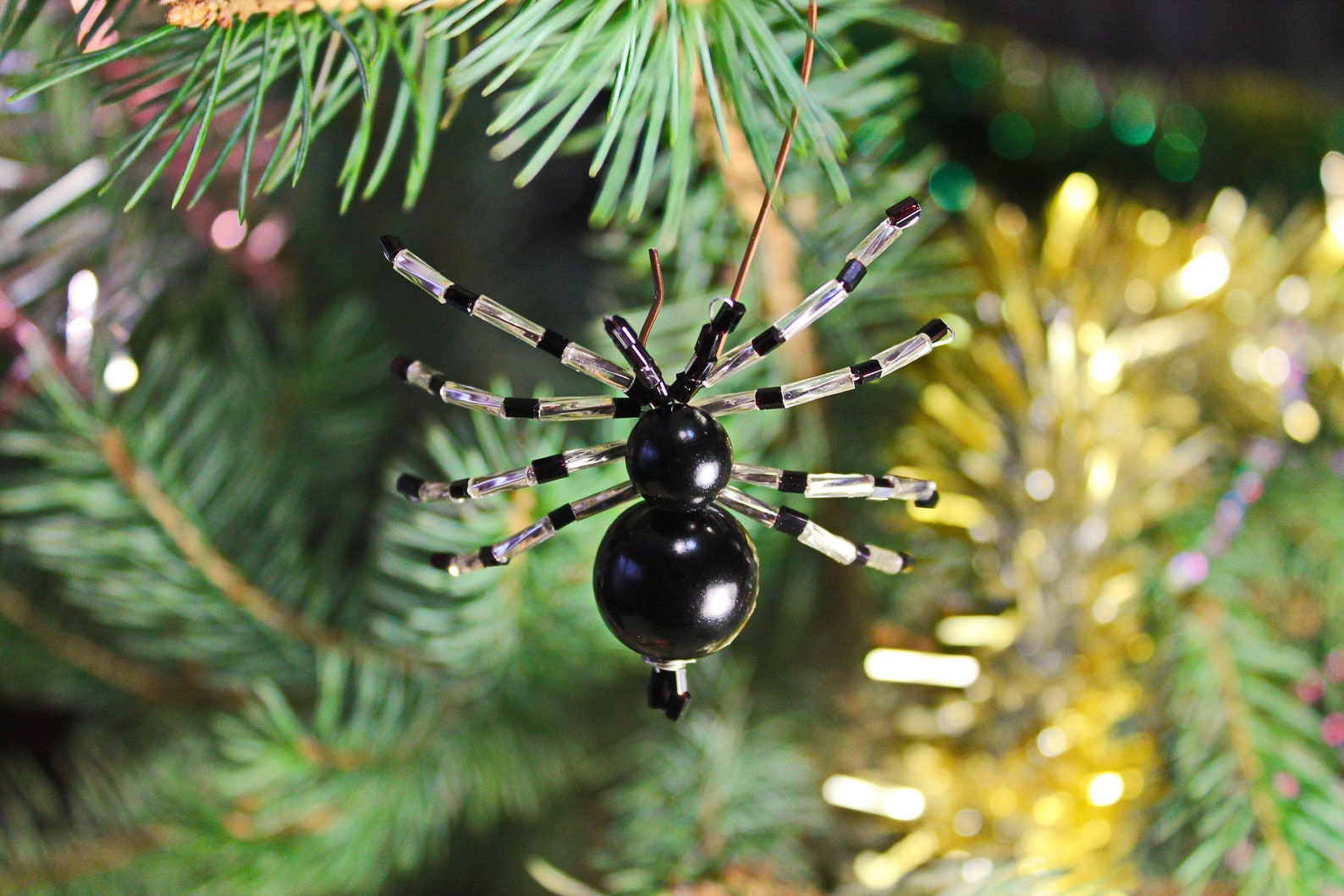 Wallpaper #vDGxNZMB5zzyi_yYmFdh281 Christmas Spider Ornaments Christmas Tree Decoration Bead Etsy Uk