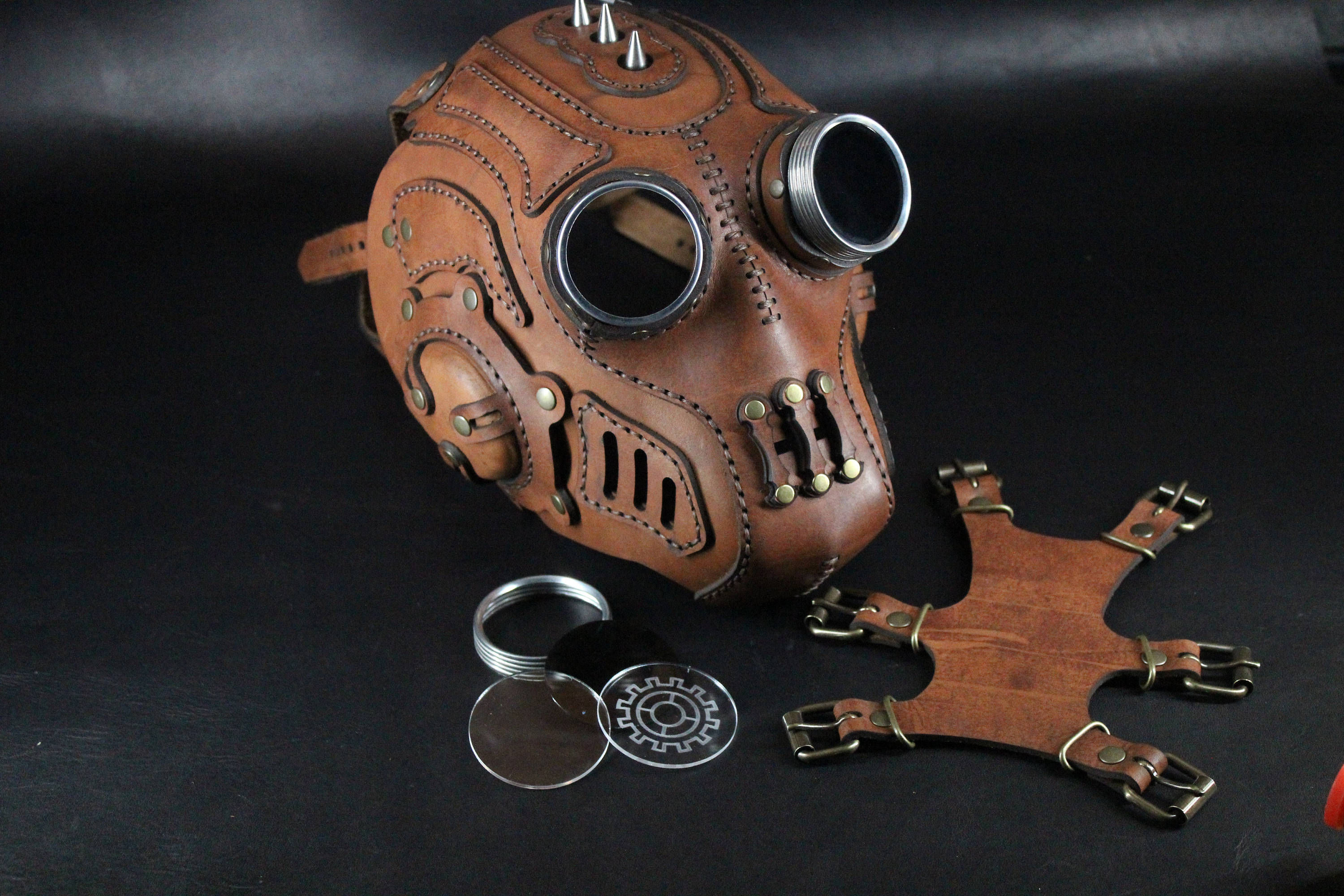 Wallpaper #cUCYMZMBJhL2WPbak8fZ326 Steampunk Mask Leather Mask Cyberpunk Mask Post Apocalyptic Mask