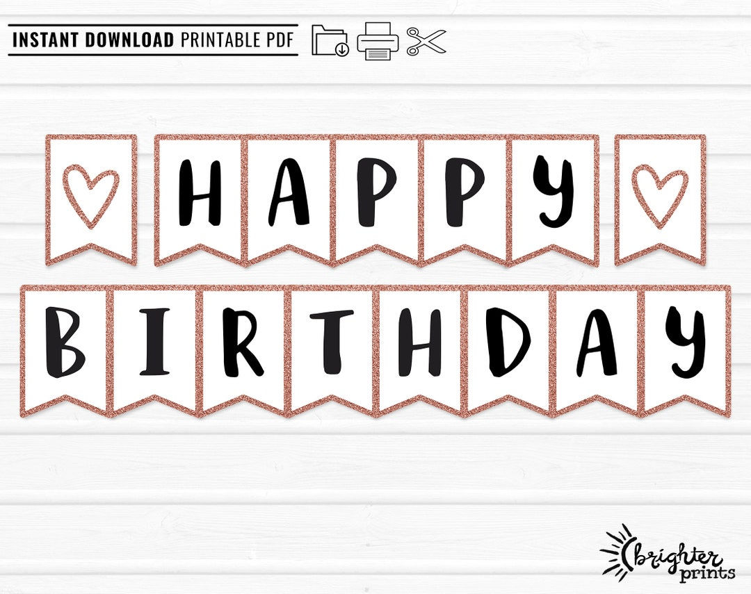 Wallpaper #PDHeNZMB5zzyi_yYylio121 Printable Happy Birthday Banner Instant Download Diy Download Print