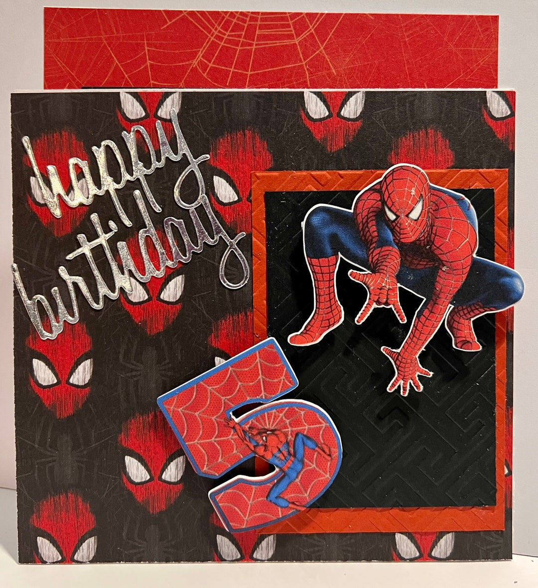 Wallpaper #42gqGJMBSpphPi3-rBHu5 Spider Man Birthday Card Custom Etsy