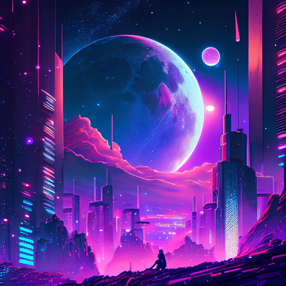 Wallpaper #L22bbJcBycdYOYFTC3Pc183 Cyberpunk AI Art AI Generated Futuristic Digital Print of Cyber City