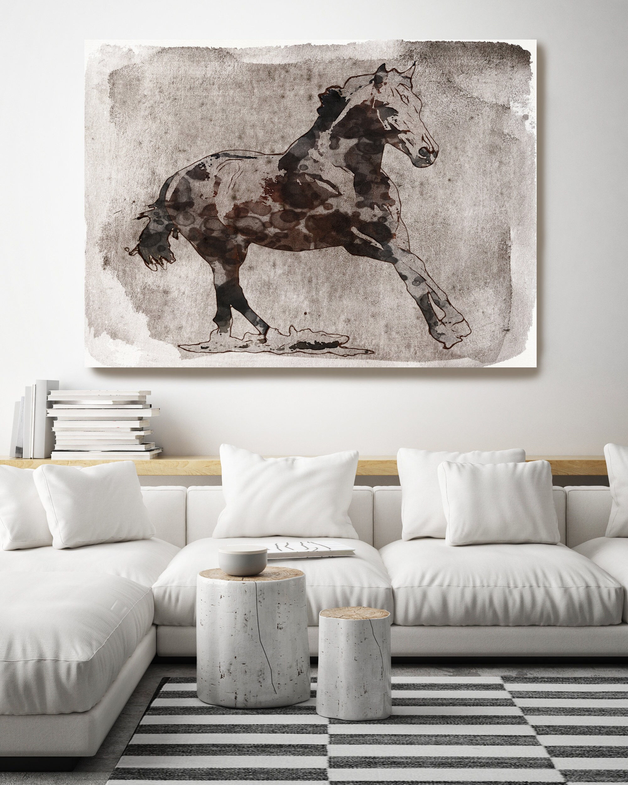 Wallpaper #rR2DLJMBlOZrFDOktMrB257 Beautiful Horse Running Horse Art Large Canvas Horse Art Brown