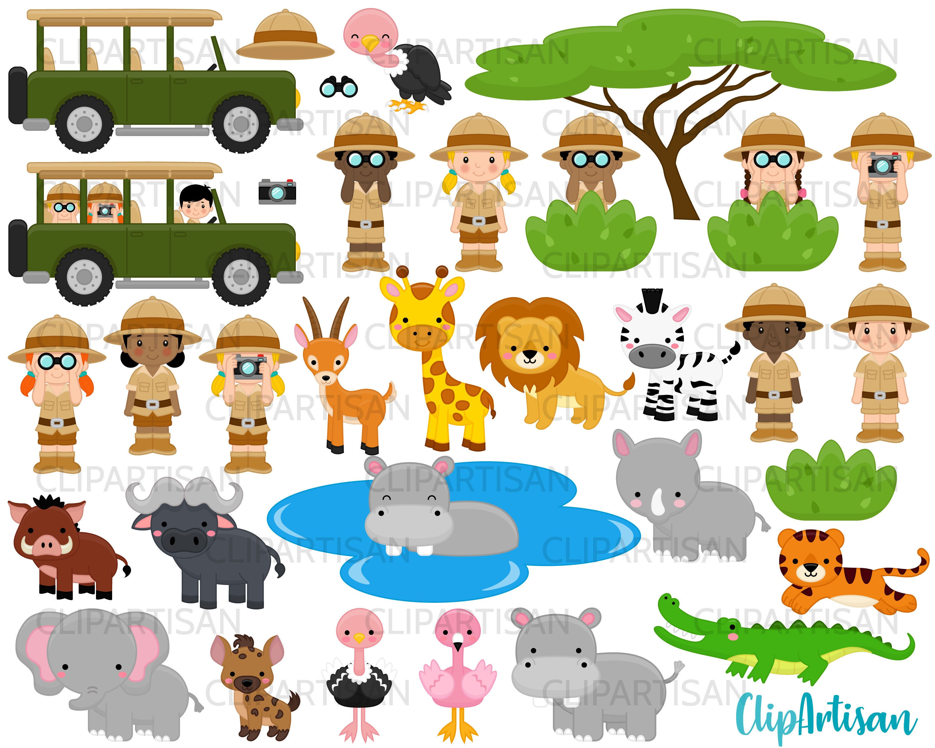 Wallpaper #03c4b Happy Jungle Safari Birthday Our Amhiraya Studio