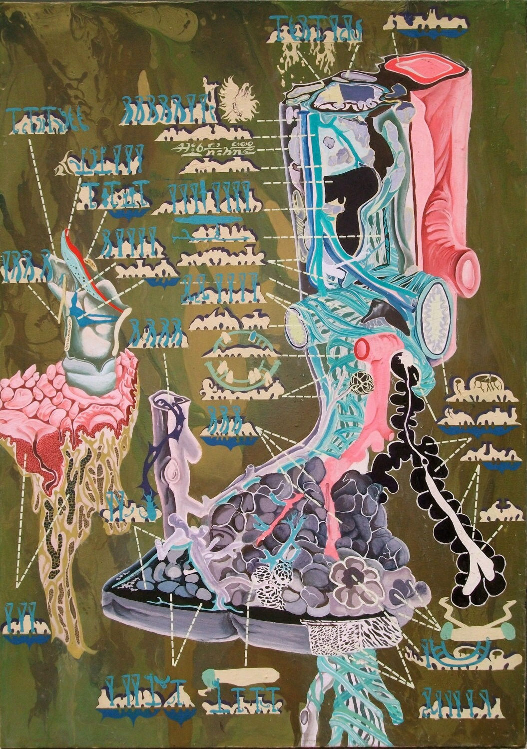 Wallpaper #WWdkEpMBSpphPi3-tvsO5 Original Painting Surreal Abstract Fine Art Anatomy Anatomical Etsy