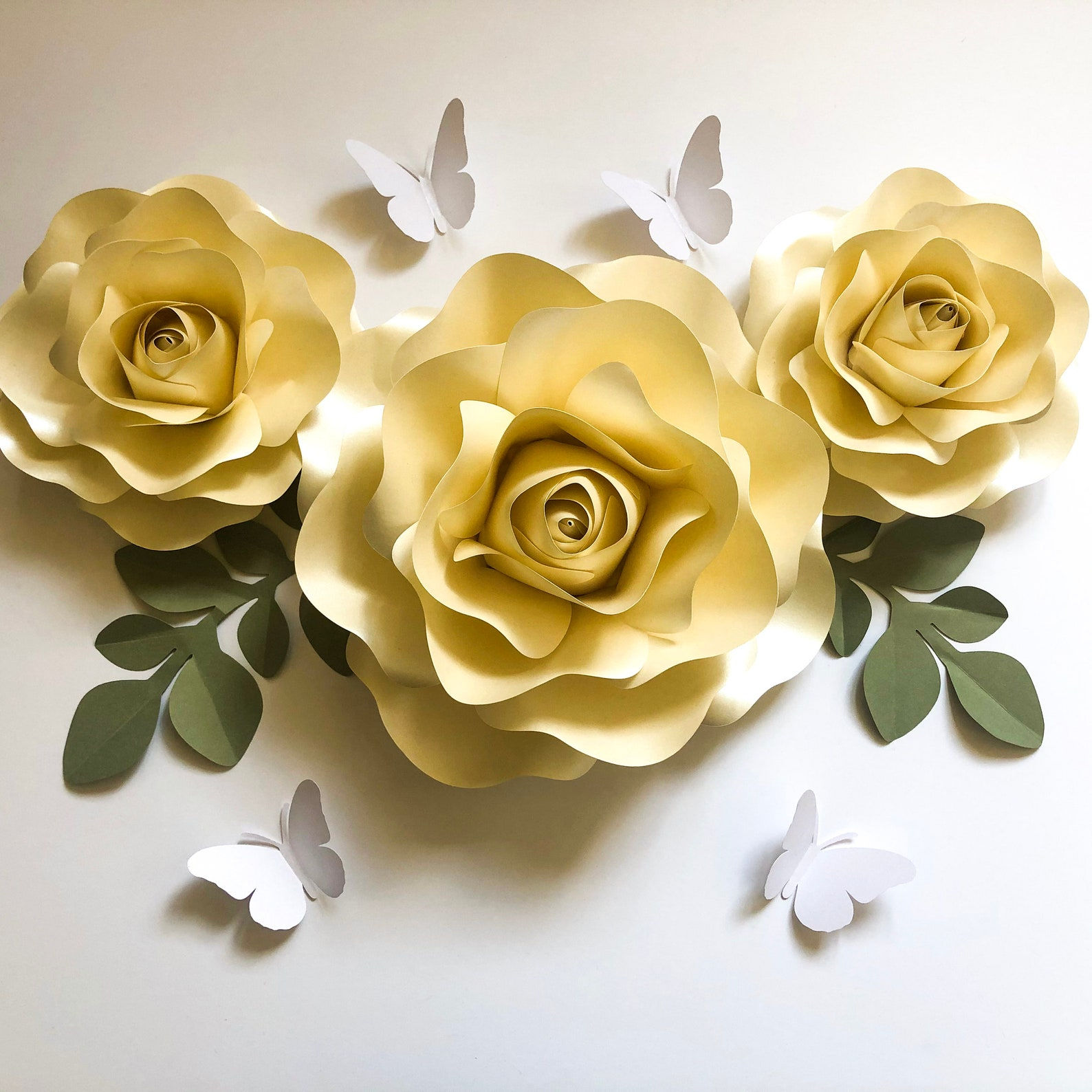 Wallpaper #vmhUIpMBSpphPi3-3TKg205 Paper Flower Wall Decor Nursery 3D Paper Art Wall Decoration Etsy