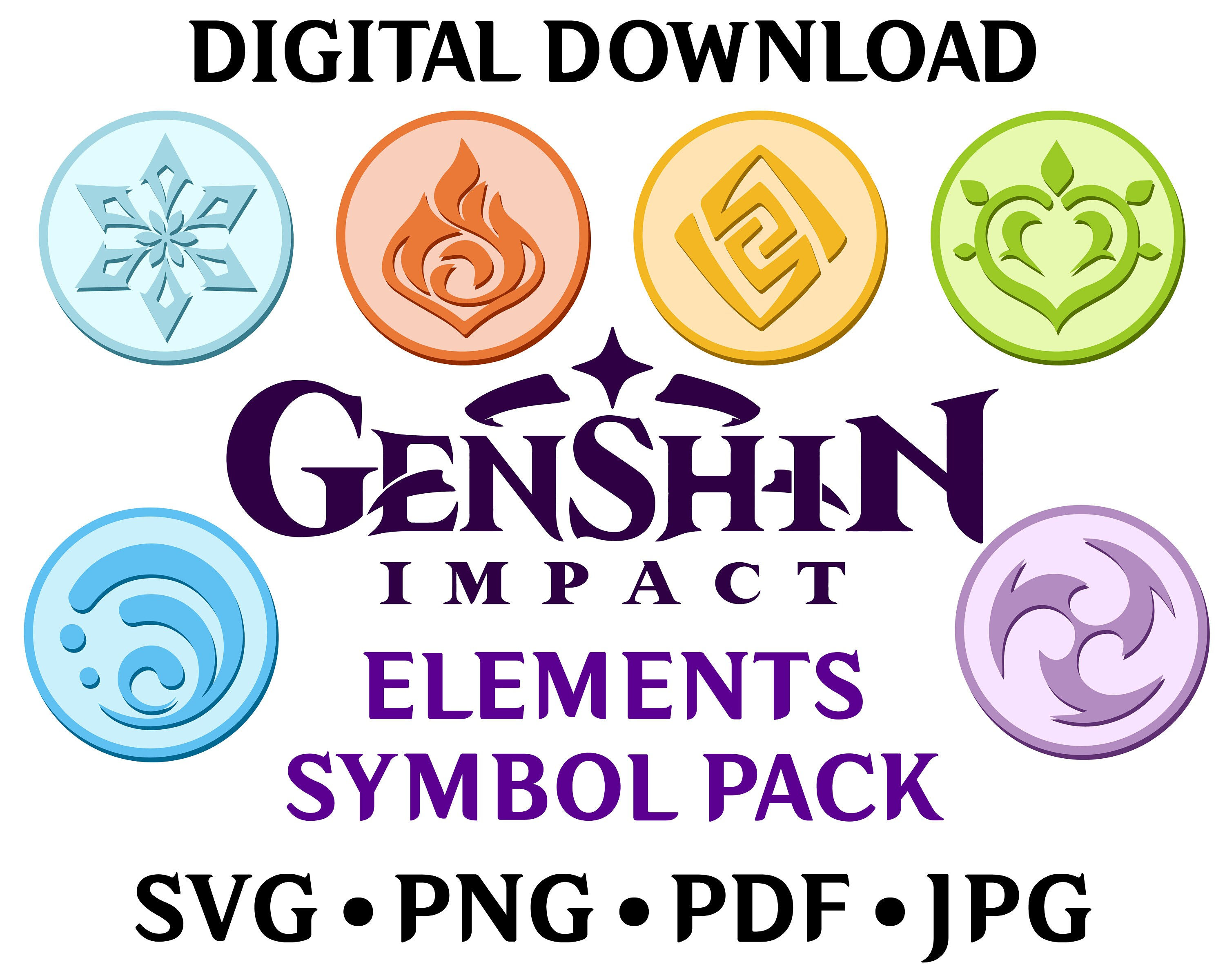 Wallpaper #uGdr8ZIBSpphPi3-MmsY103 Genshin Impact Element Logo Lupongovph
