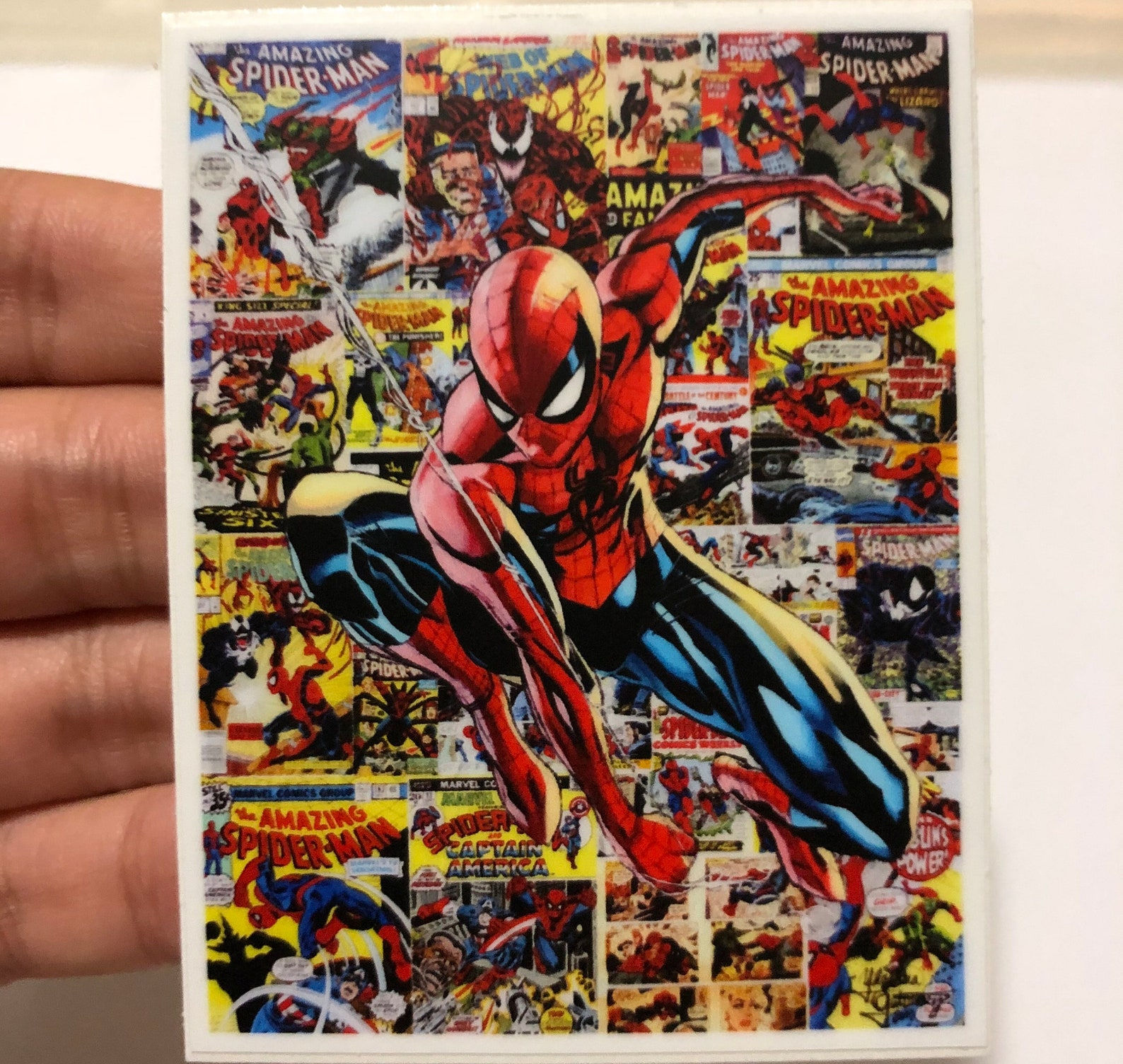 Wallpaper #Y33a8I4Bnwiau_P6aQfd17 Spider Man Comic Collage Sticker 3 Etsy