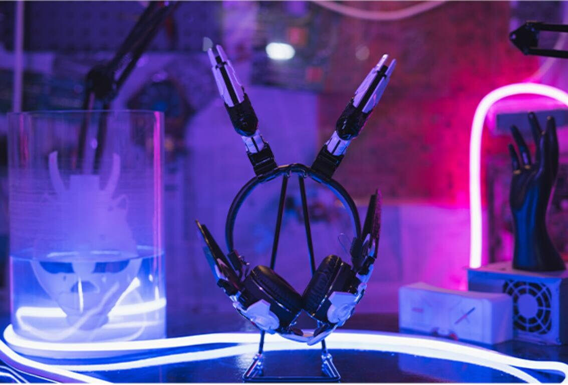 Wallpaper #Yxl4Ao8BtGB6xQ789EoF51 Cyberpunk Headset Wireless Headset Ear Headphones Bluetooth Etsy