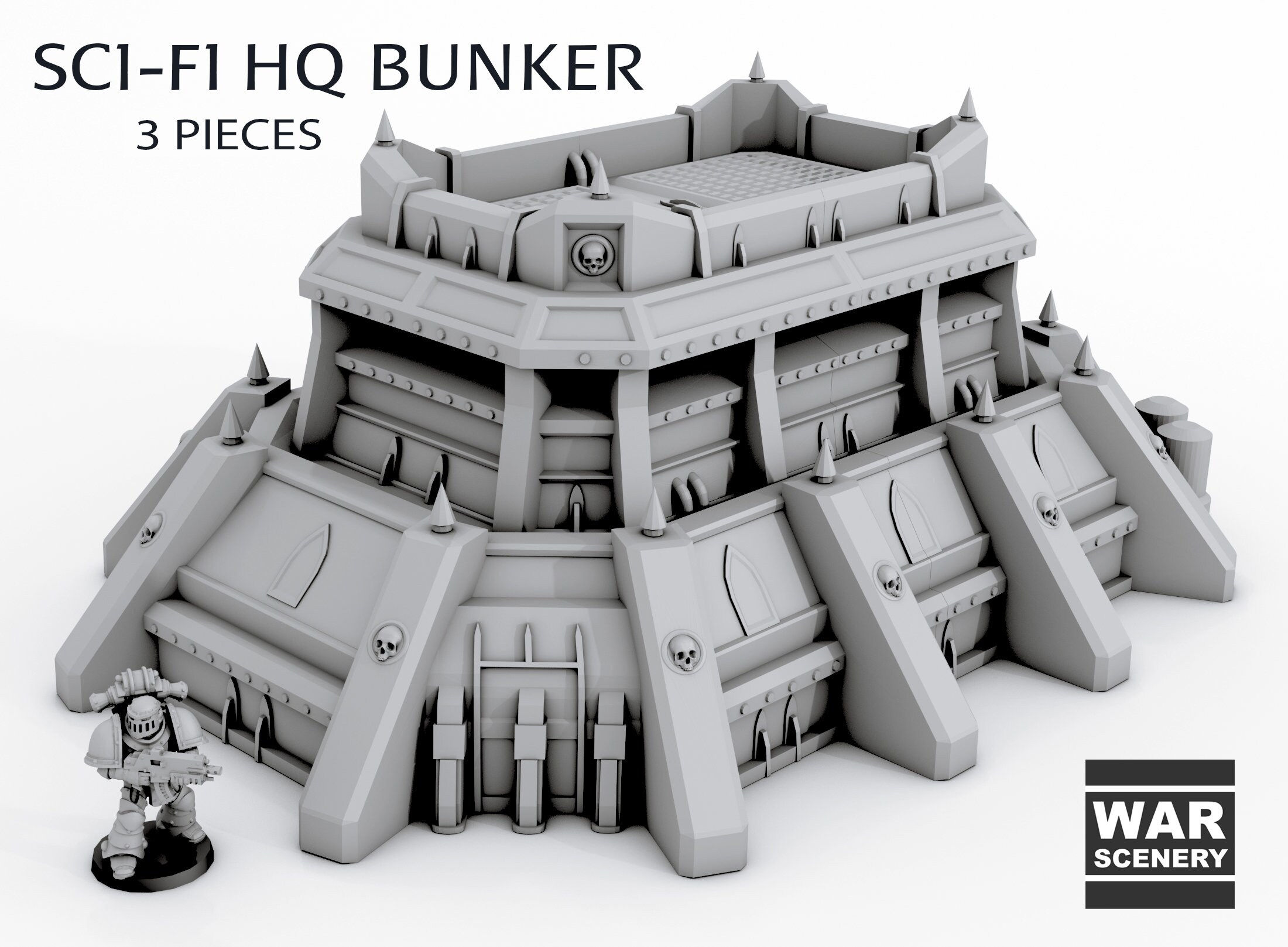 Wallpaper #F2gVHZMBSpphPi3-LCUb15 Sci Fi Hq Bunker Scenery Terrain for War Games 28mm32mm Etsy