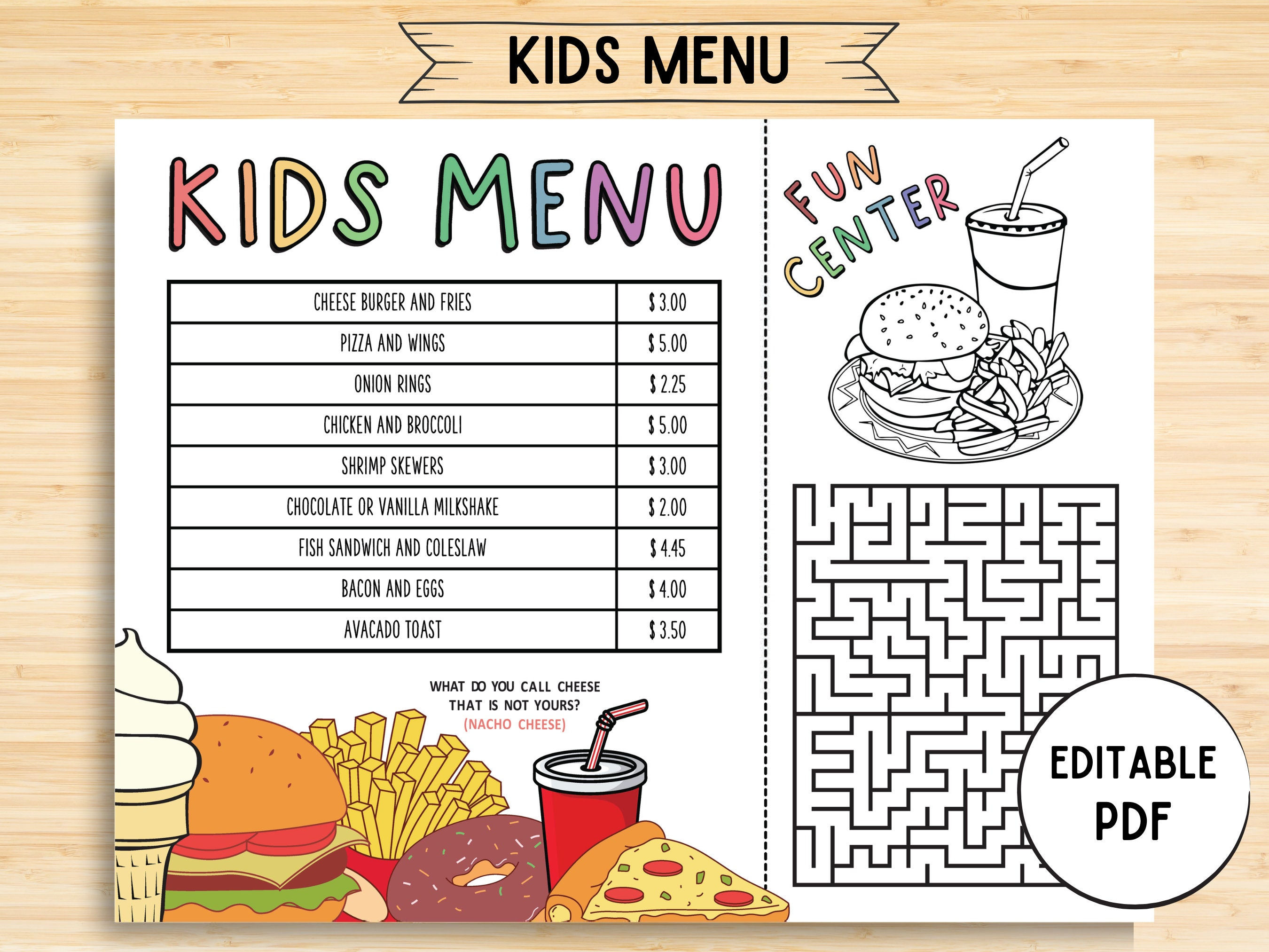 Wallpaper #yTG1NZMB5zzyi_yY3lfV412 Free Printable Customizable Kids Menu Templates Canva 45 Off