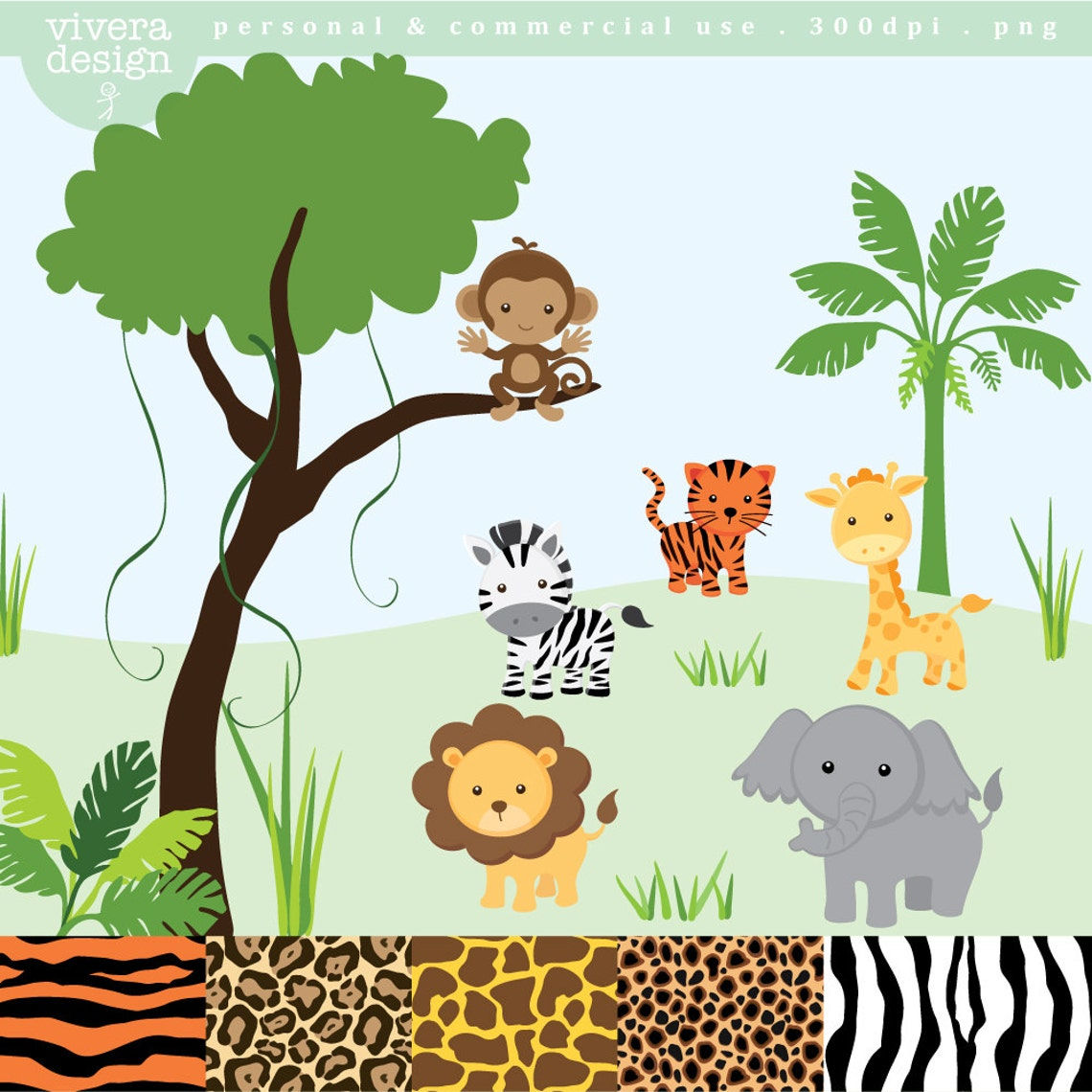 Wallpaper #03c4b Happy Jungle Safari Birthday Our Amhiraya Studio