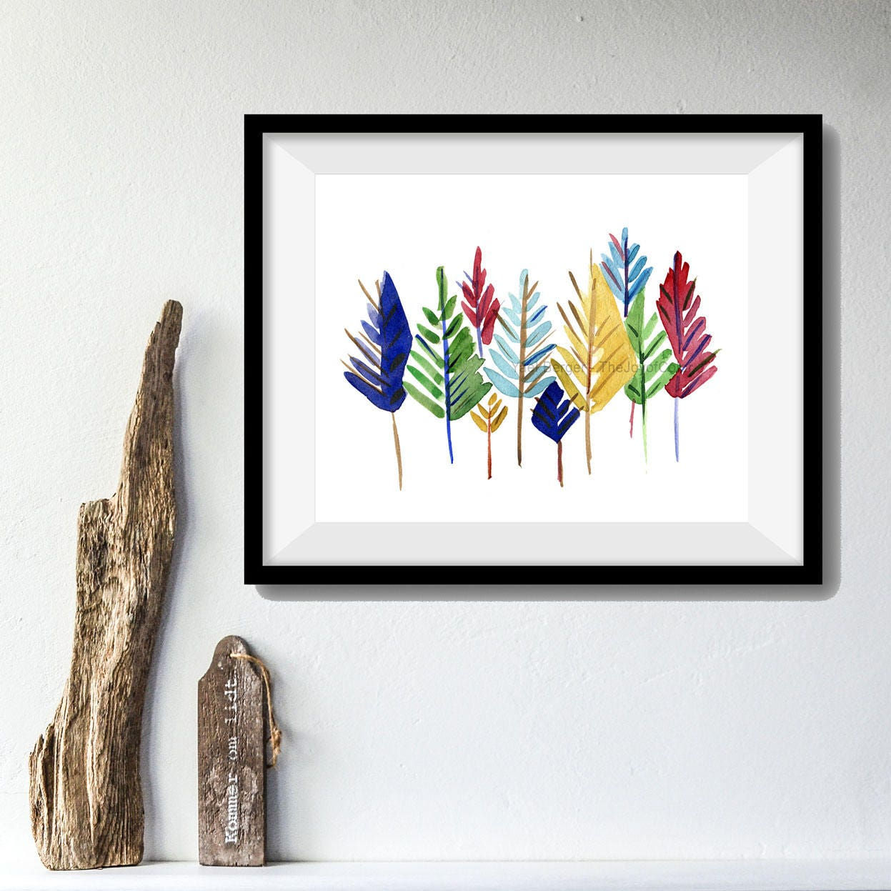 Wallpaper #BGdQC5MBSpphPi3-qtkV241 Art Print Colorful Pine Trees Abstract Trees Watercolor