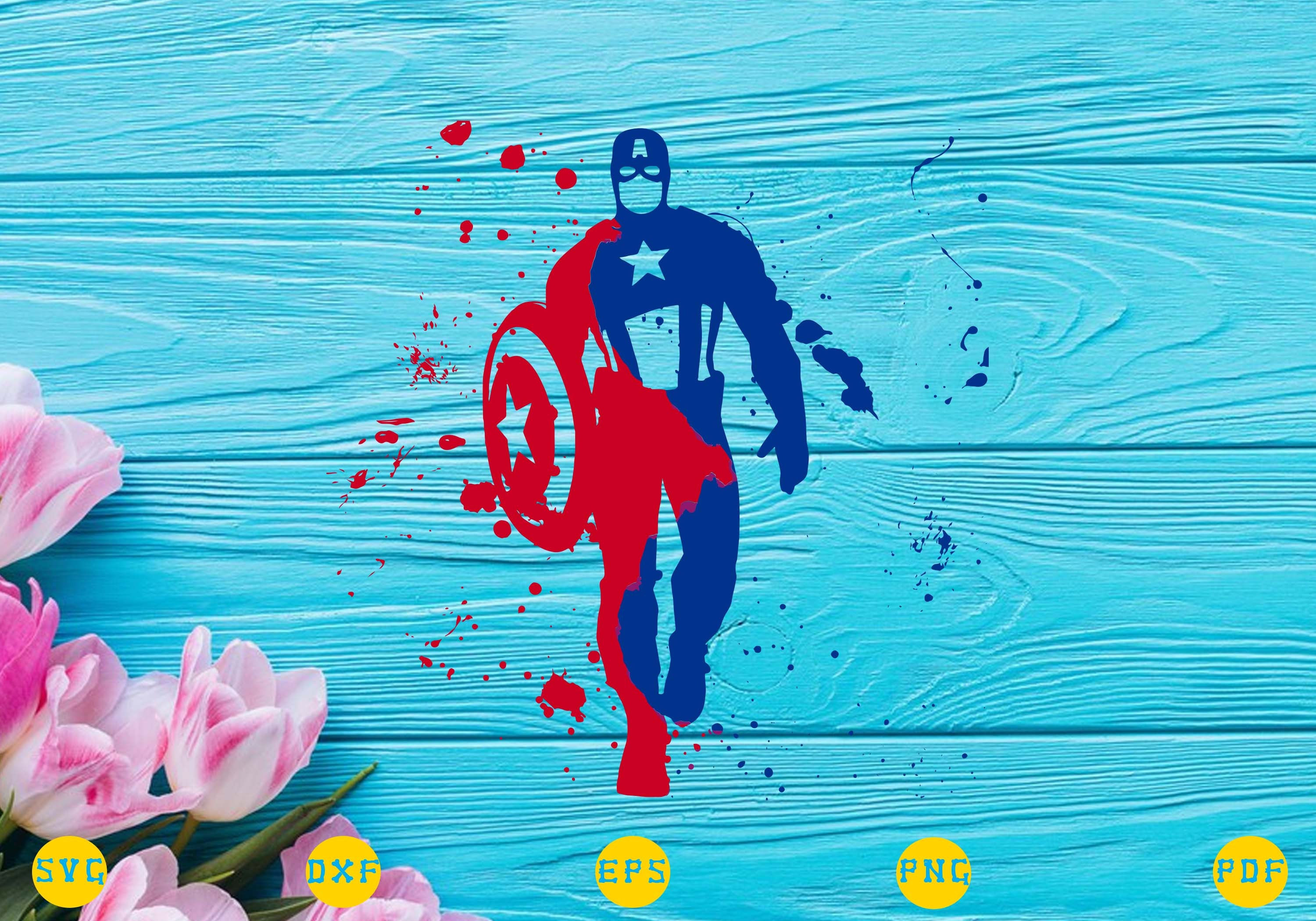 Wallpaper #24158 Captain America Shield Clock