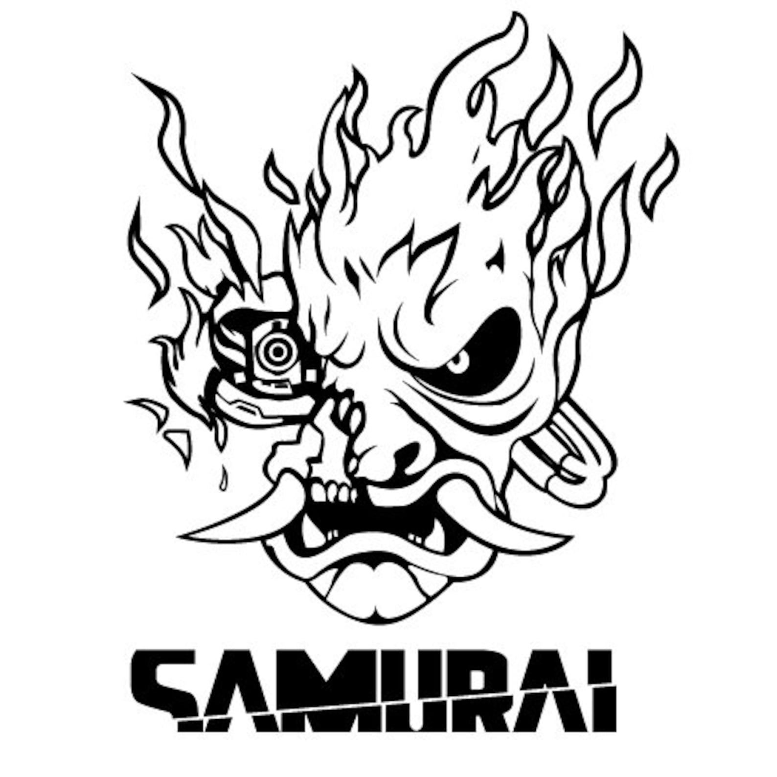 Wallpaper #A3C02 1920x1080 Samurai Burning Jacket Cyberpunk 2077 Laptop Full HD 1080p HD