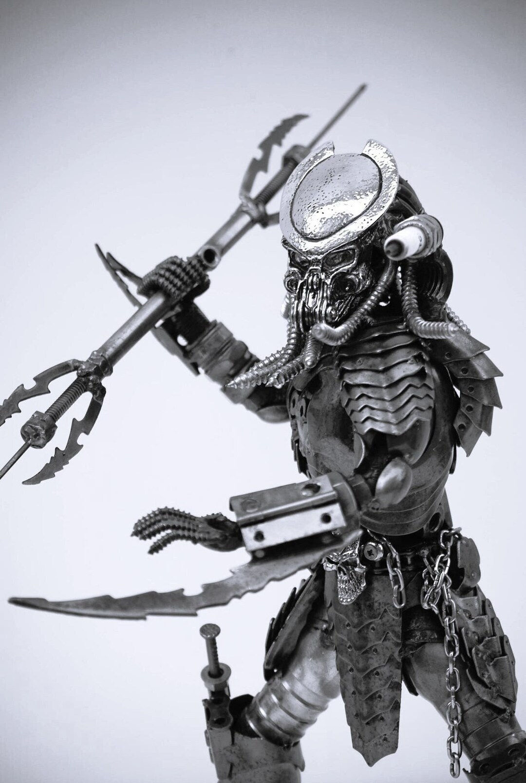 Wallpaper #tEAPMZMBJhL2WPbaO8SJ199 Predator A2face G Scrap Metal Sculpture Recycled Scrap Metal Predator
