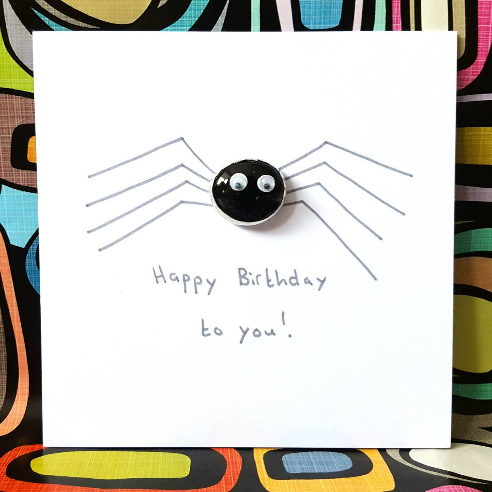 Wallpaper #JxVKNpMB-CQNECa20icS262 Cute Spider Birthday Card Insect Card Spiderman Card Insect Etsy