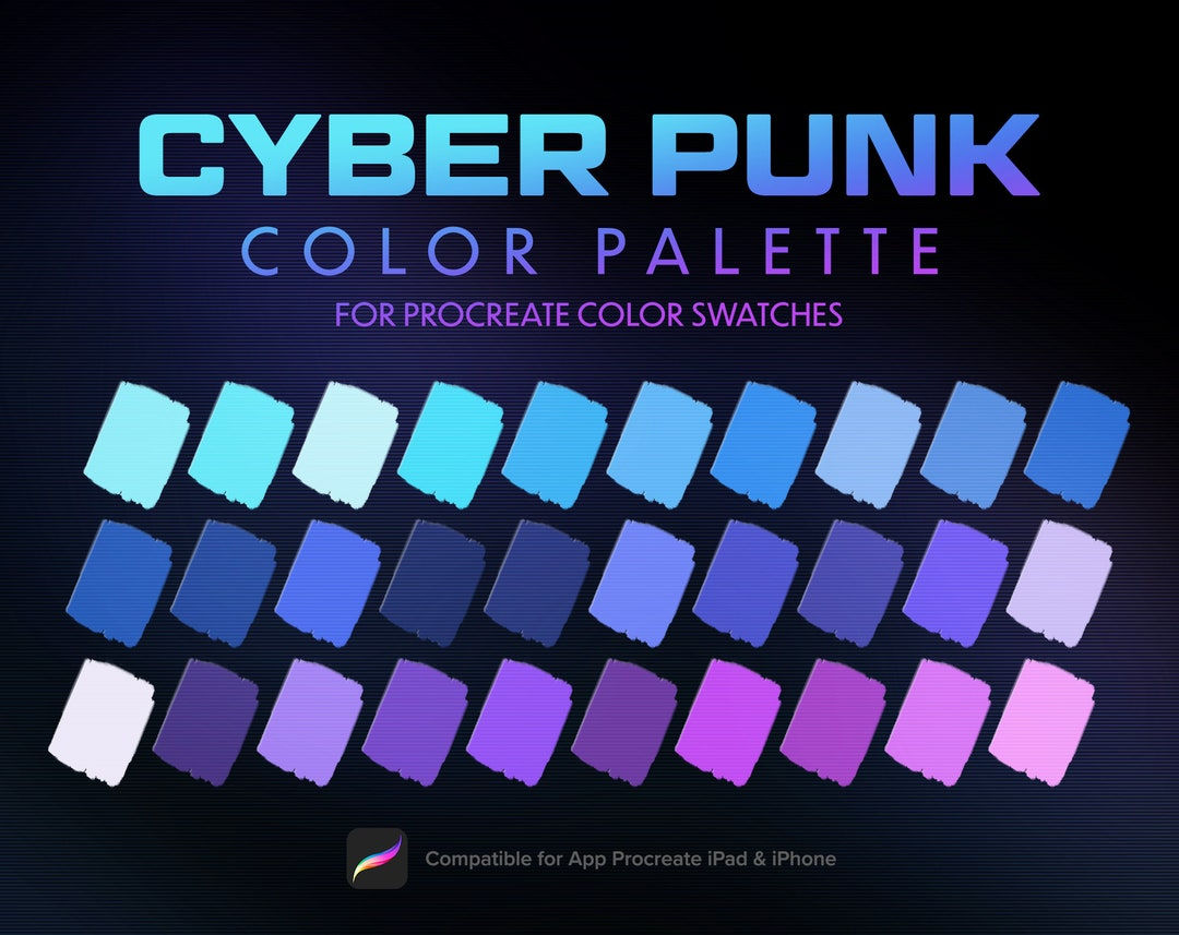 Wallpaper #DnSVwo4B_8f4nGFa5G_P9 Cyberpunk Neon Color Palette Couleur De Lumiere Futuriste Etsy France