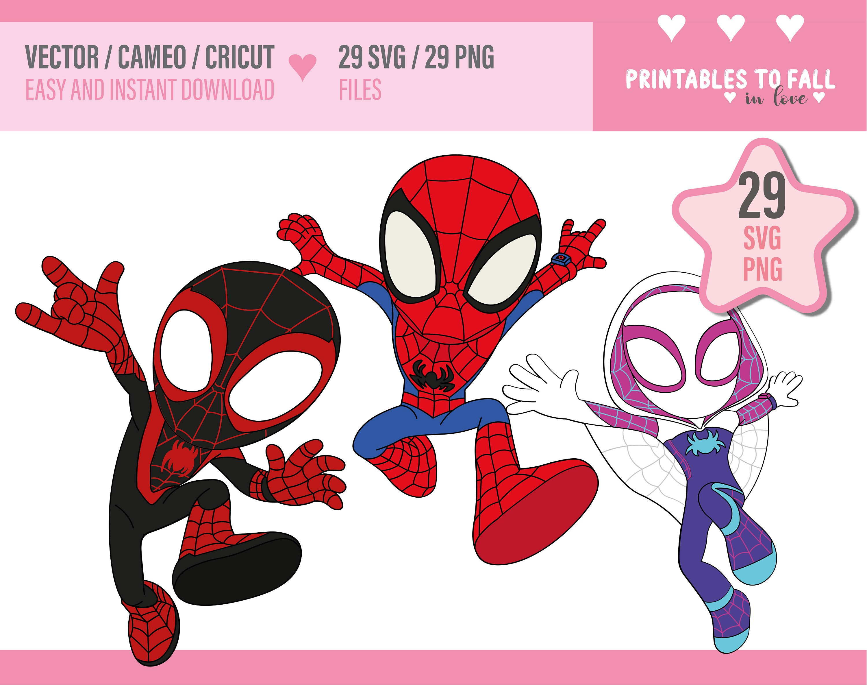 Wallpaper #Ix3SLZMBlOZrFDOkl9Jx185 29 Clipart Spidey and Friends Spidey Digital Download Svg Png