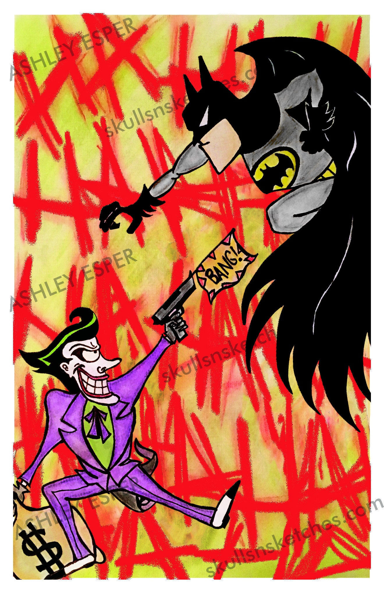 Wallpaper #XLxwO5MBMDFIMcjNxH-H112 Batman and Joker Fighting Drawing