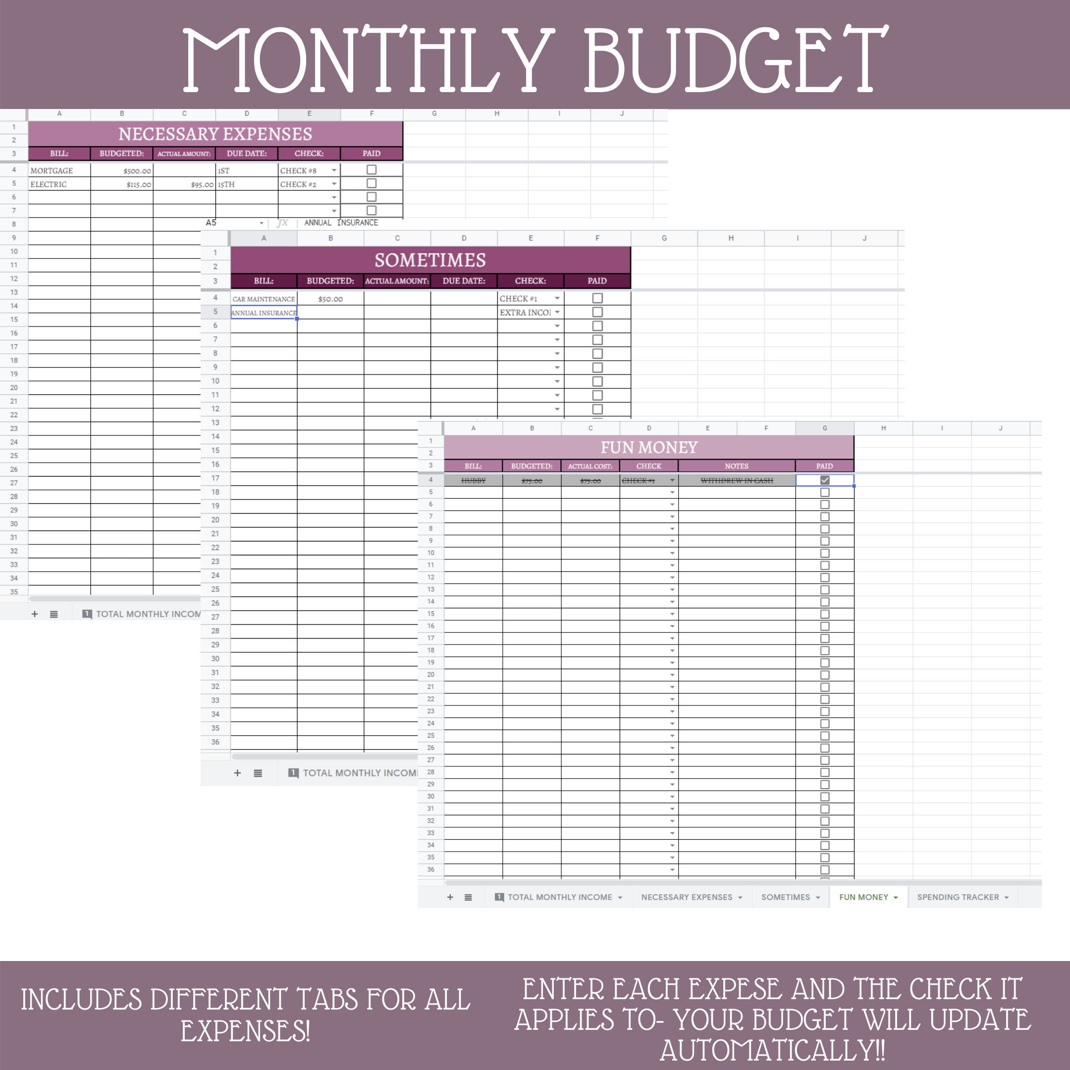 Wallpaper #0CC73 Free Monthly Budget Spreadsheet Template Excel Google Sheets