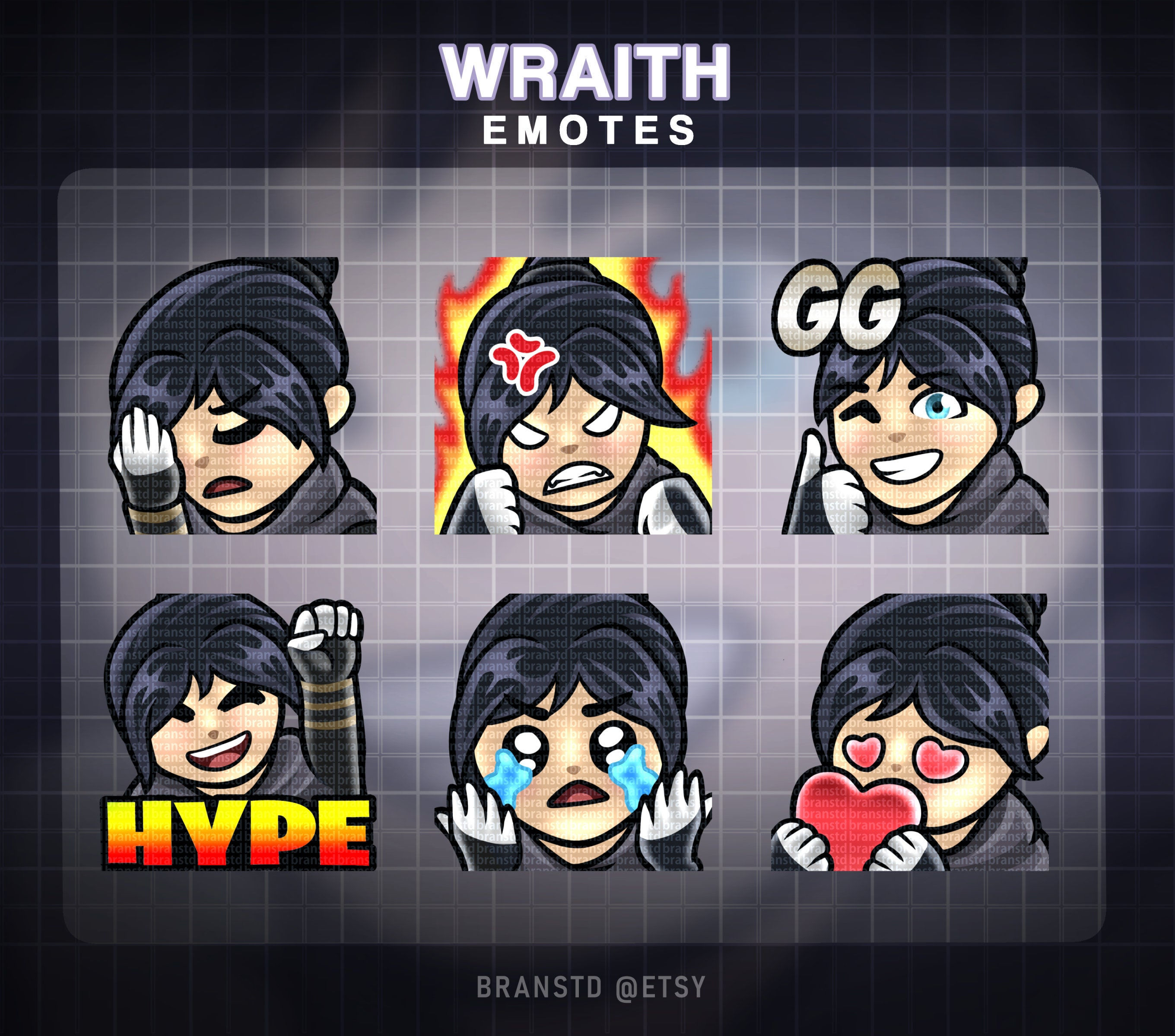 Wallpaper #d3ePJ5MB-pgBXx60n6bb114 6x Wraith Apex Legends Emotes Apex Legends Emotes Twitch Etsy