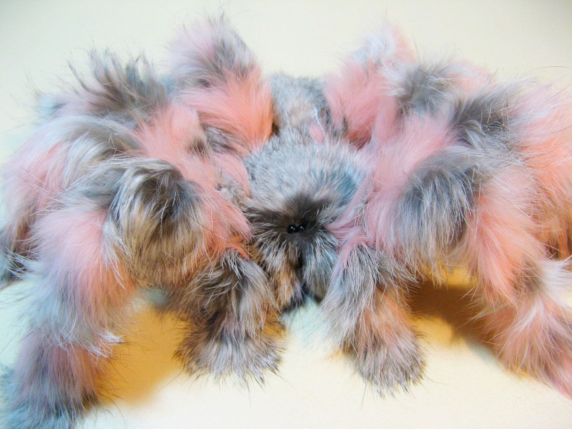 Wallpaper #1fQOOpMBKFX8bn3r-3cr179 Spider Plush Tarantula Stuff Animal Toy Fake Insect Pink Etsy