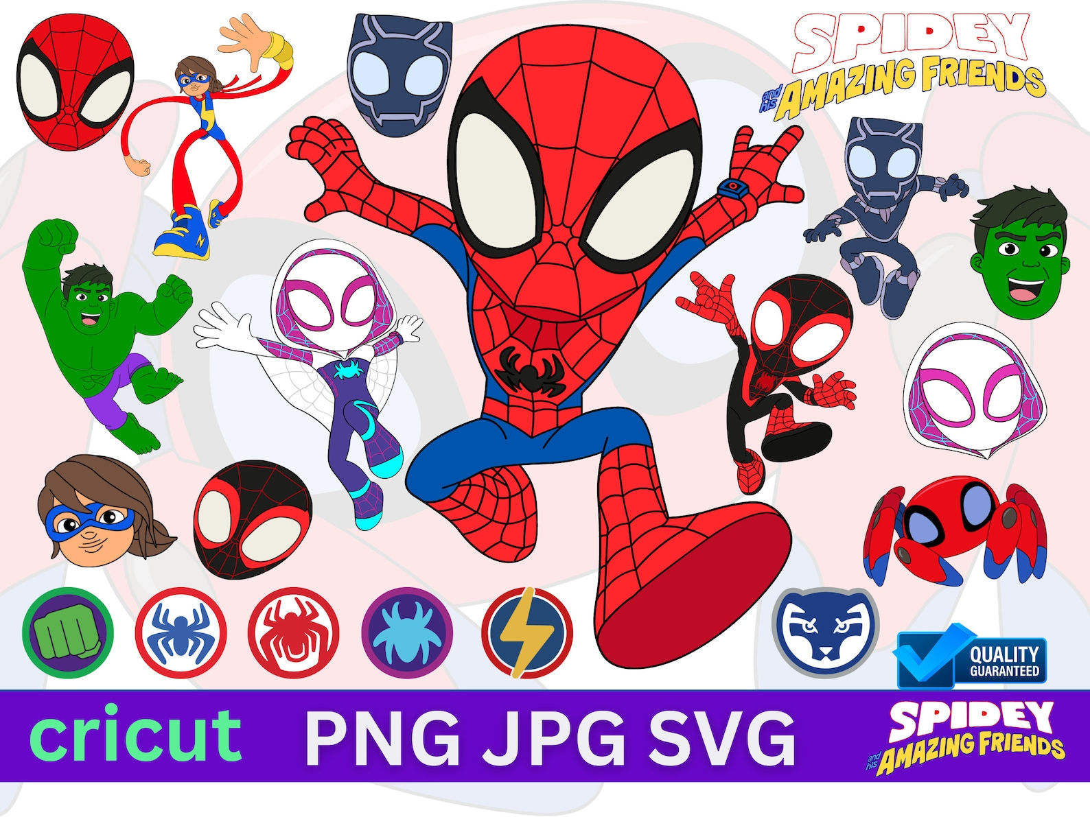 Wallpaper #Ix3SLZMBlOZrFDOkl9Jx100 Clipart Spidey and Friends Spidey Digital Download Svg Png Design