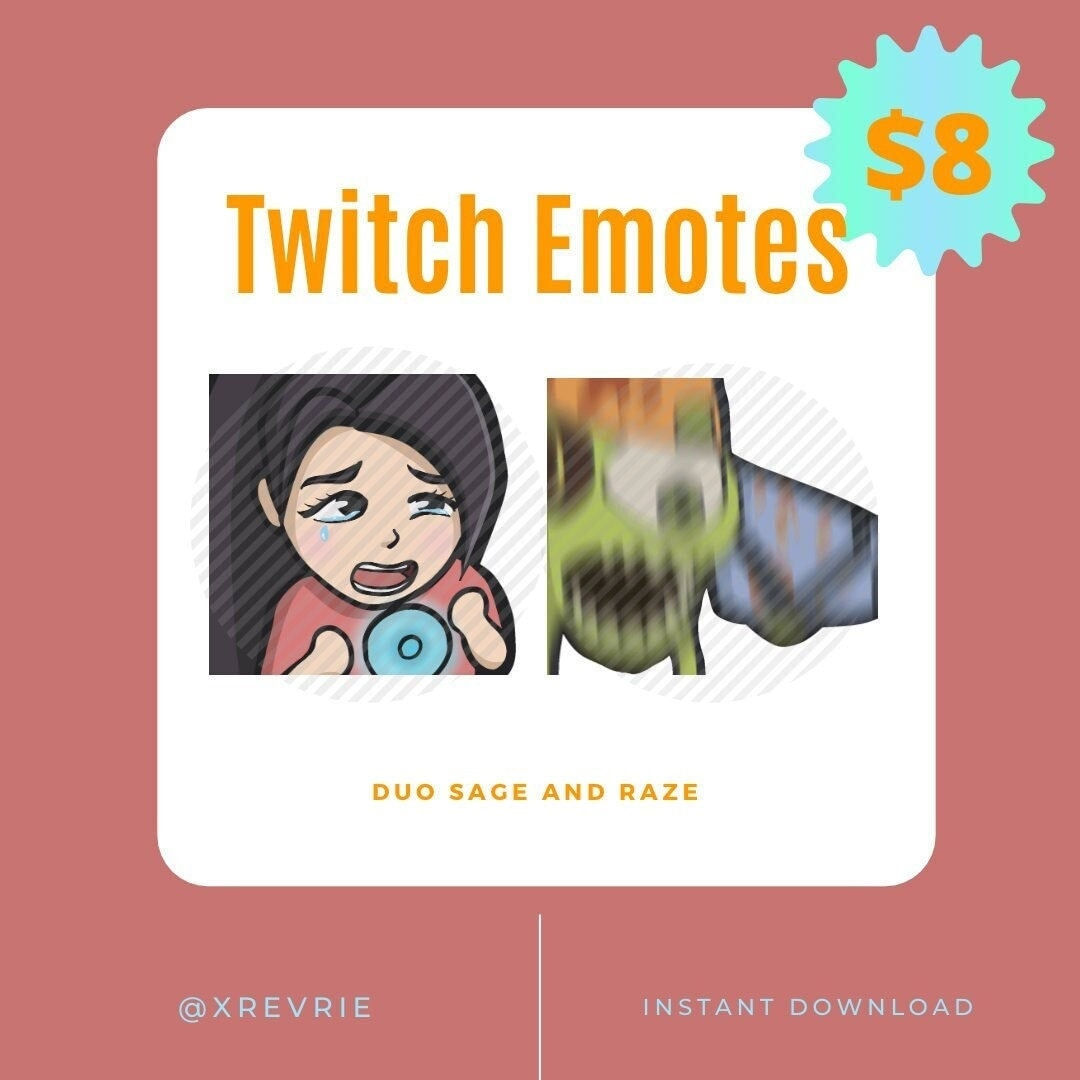 Wallpaper #O2dD9pIBSpphPi3-KoPk309 Duo Sage and Raze Valorant Meme Animated Emote for Twitch Discord