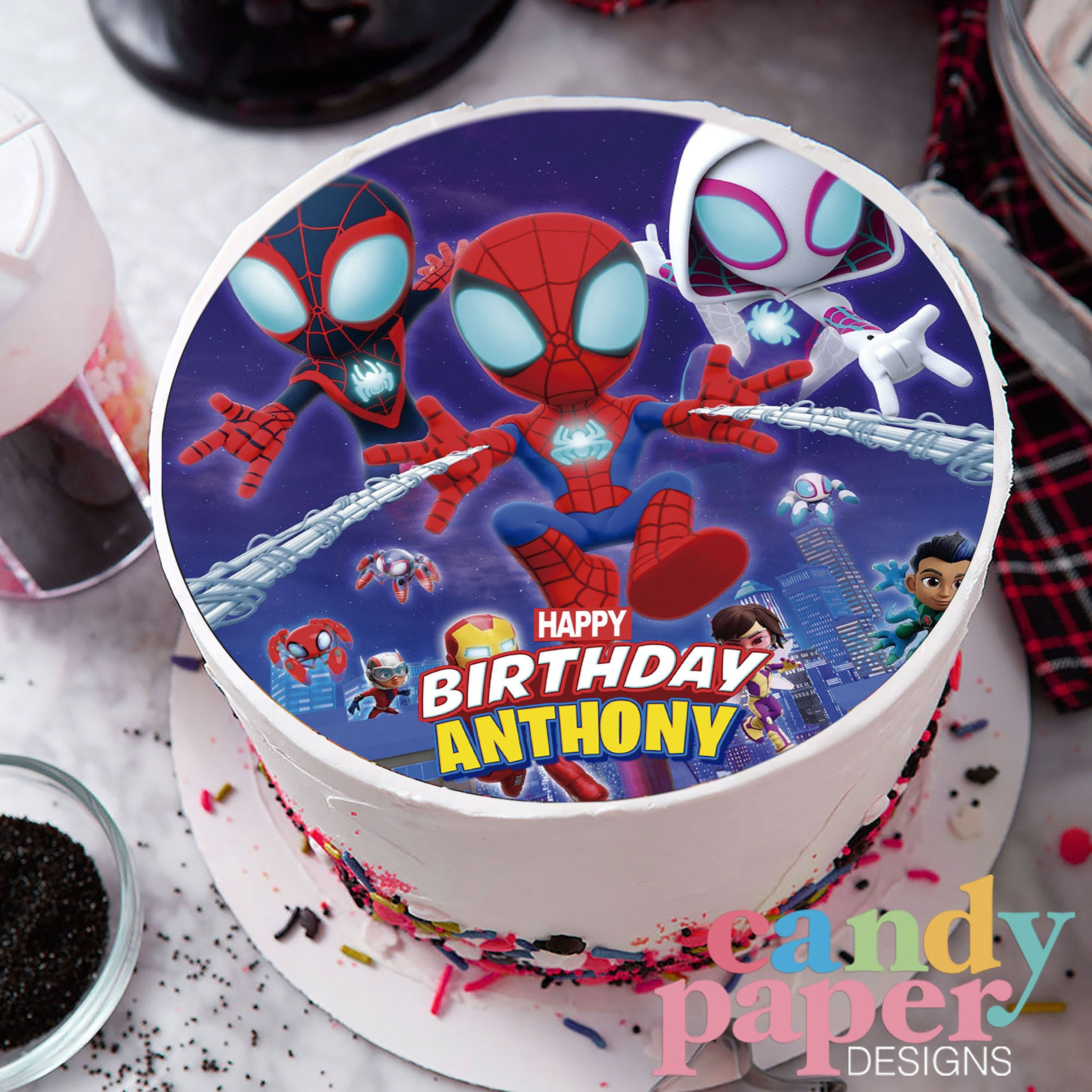 Wallpaper #J_QuOpMBKFX8bn3reXjK323 Spidey and His Amazing Friends Edible Cake Topper Spidey Etsy Singapore