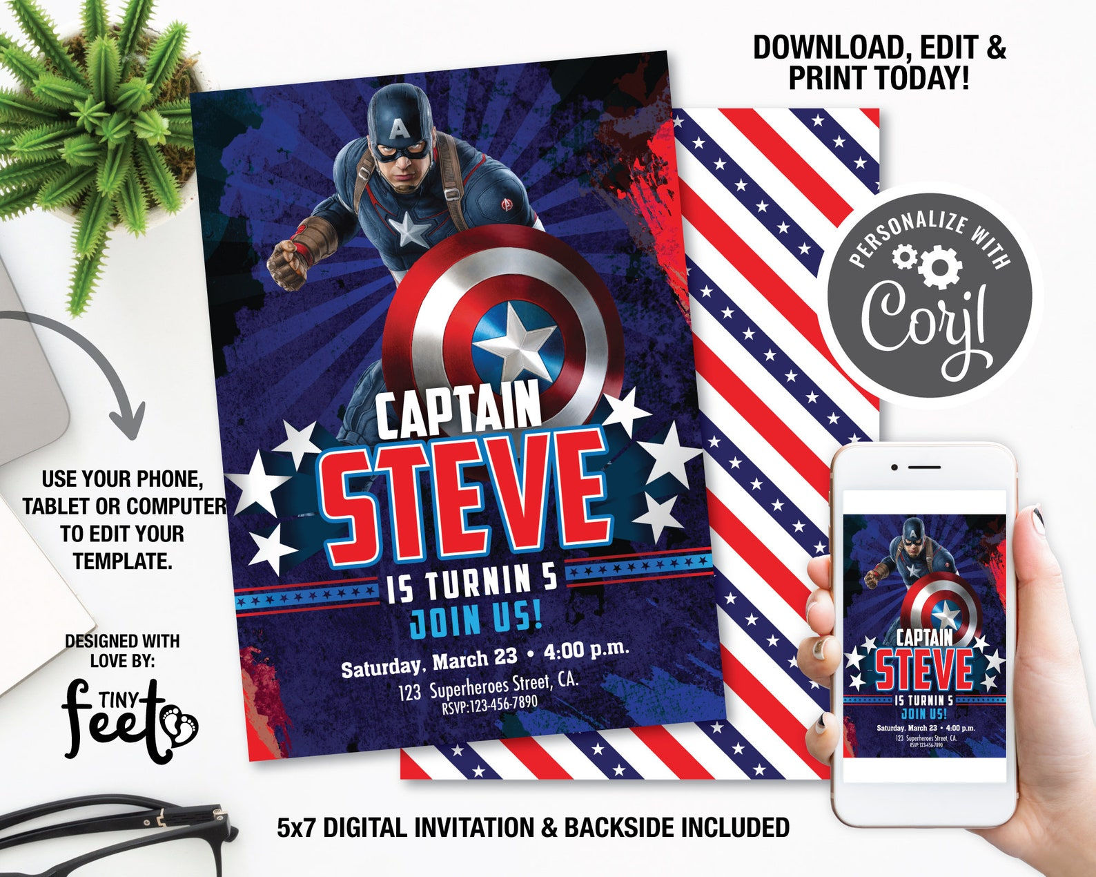 Wallpaper #ExkbEI8BtGB6xQ78xV6e7 Captain America Birthday Invitations Super Hero Birthday Etsy