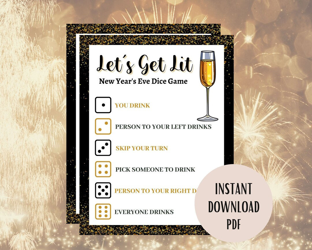 Wallpaper #g2zNKZMBMyCOpUSXDRRd76 New Years Eve Dice Drinking Game New Years Games Holiday Party Games
