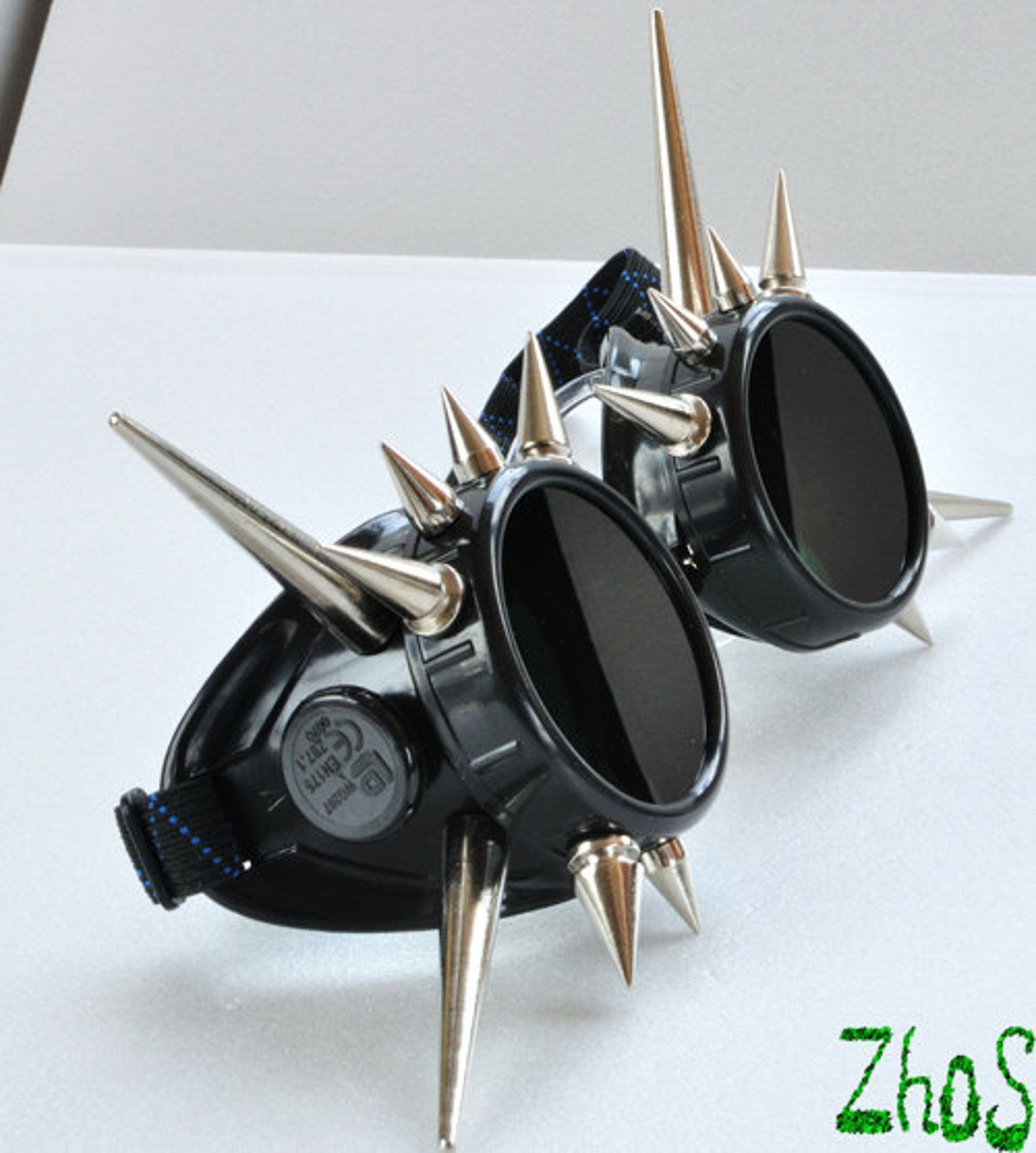 Wallpaper #-31O8I4Bnwiau_P6fgU_12 Cyber Goth Goggles Glasses 16 Spikes Cyberpunk Industrial Etsy